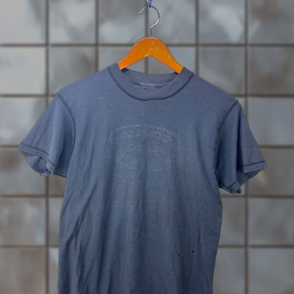 Hanes VINTAGE Hanes Beefy-T Shirt Black 80s 90s - L Men Short Sleeve Crew Neck Cotton Inside Out Size US L / EU 52-54 / 3 - 1 Thumbnail