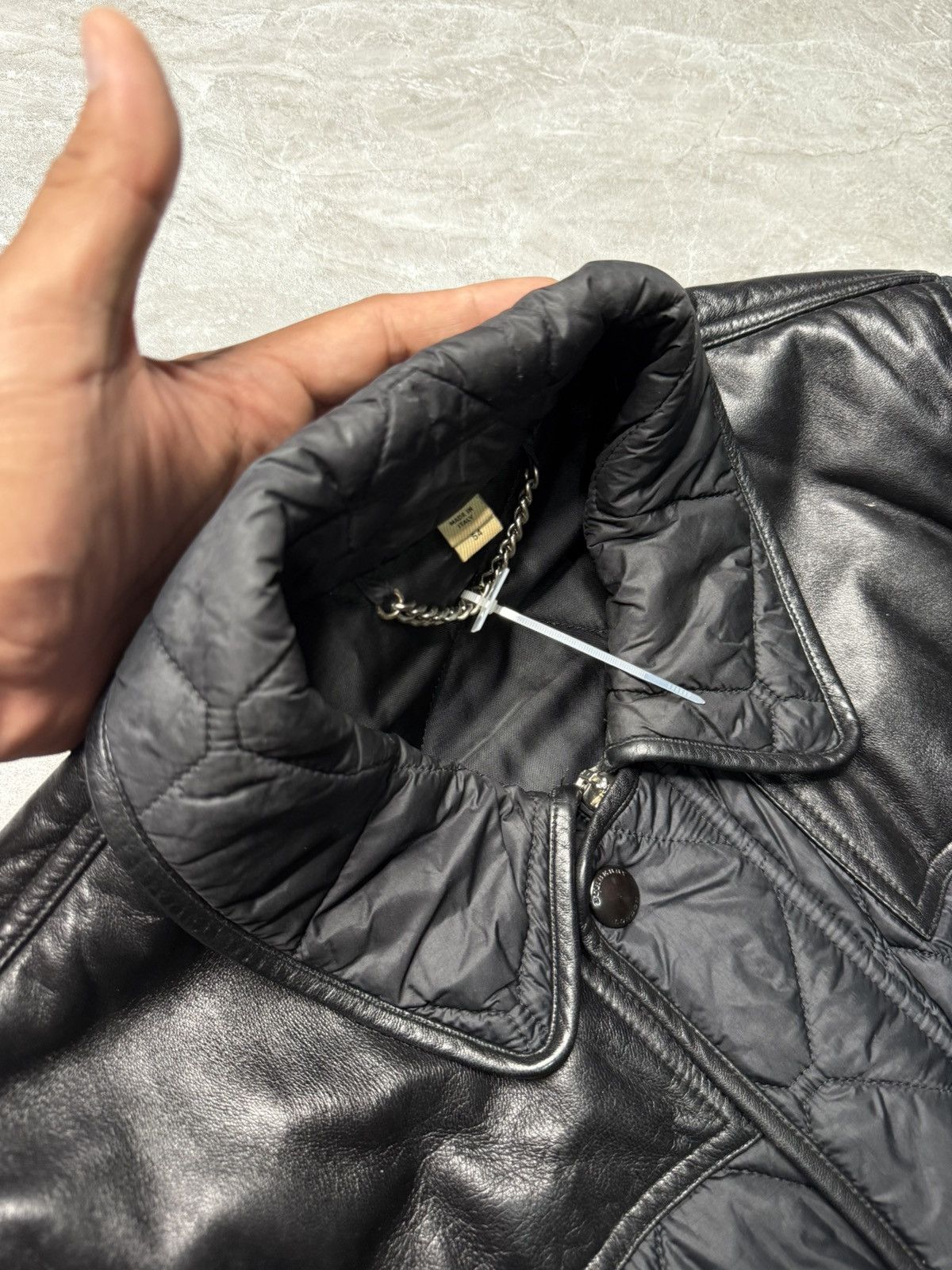 Burberry Burberry London Trimmed Leather Quilted Jacket Size US L / EU 52-54 / 3 - 6 Thumbnail