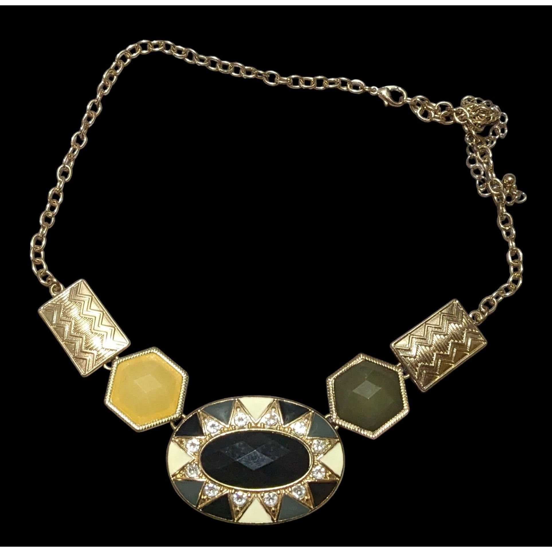 Other Geometric Glam Statement Necklace Size ONE SIZE - 1 Thumbnail