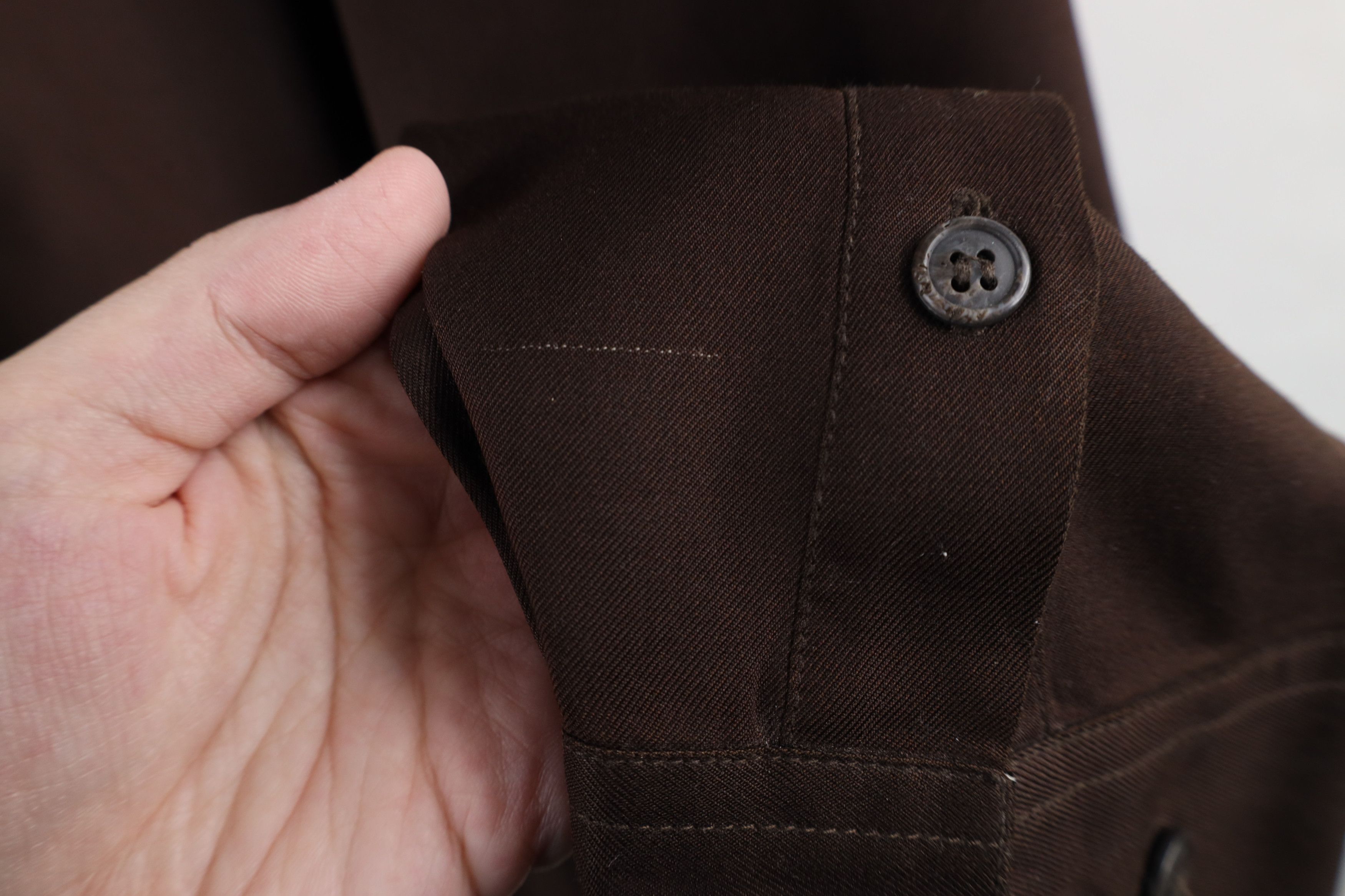 Vintage Vintage 90s Streetwear Collared Button Shirt Brown Size US XL / EU 56 / 4 - 7 Thumbnail