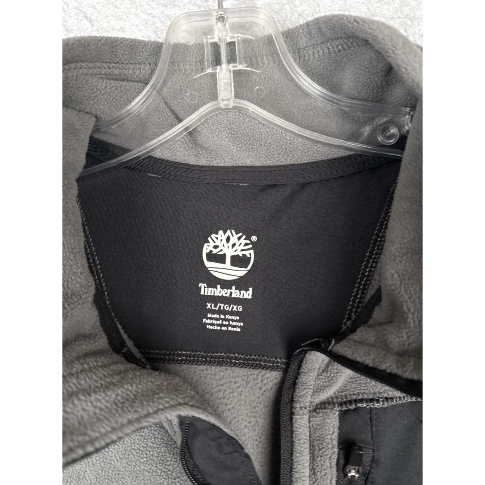 Timberland Timberland Pullover Mens XL Gray Fleece Quarter Zip Chest Pocket Outdoor READ Size US XL / EU 56 / 4 - 7 Thumbnail