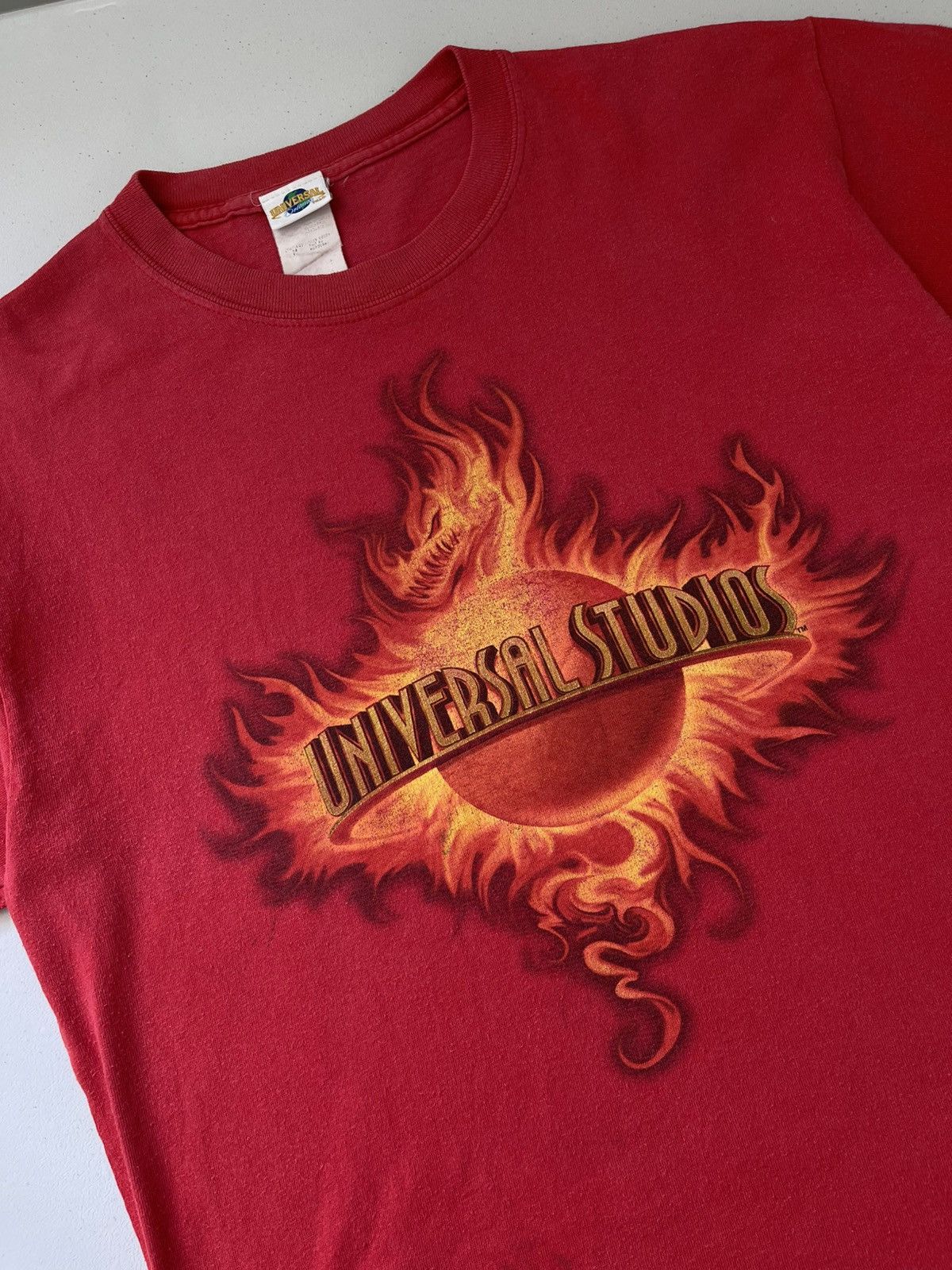 Universal Studios × Vintage Vintage 90s Universal Studios Flame Logo Tee Size US M / EU 48-50 / 2 - 4 Thumbnail