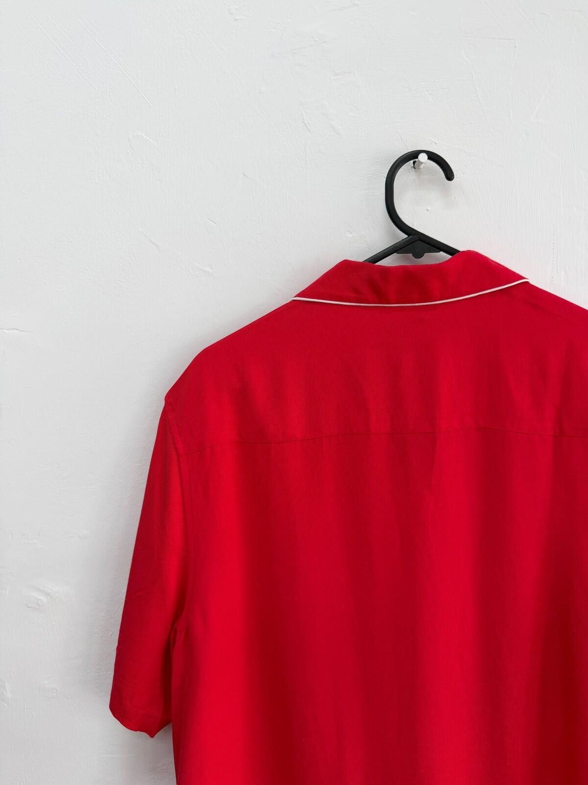 Ksubi new ksubi medium m short sleeve resort shirt downtown red Size US M / EU 48-50 / 2 - 5 Thumbnail