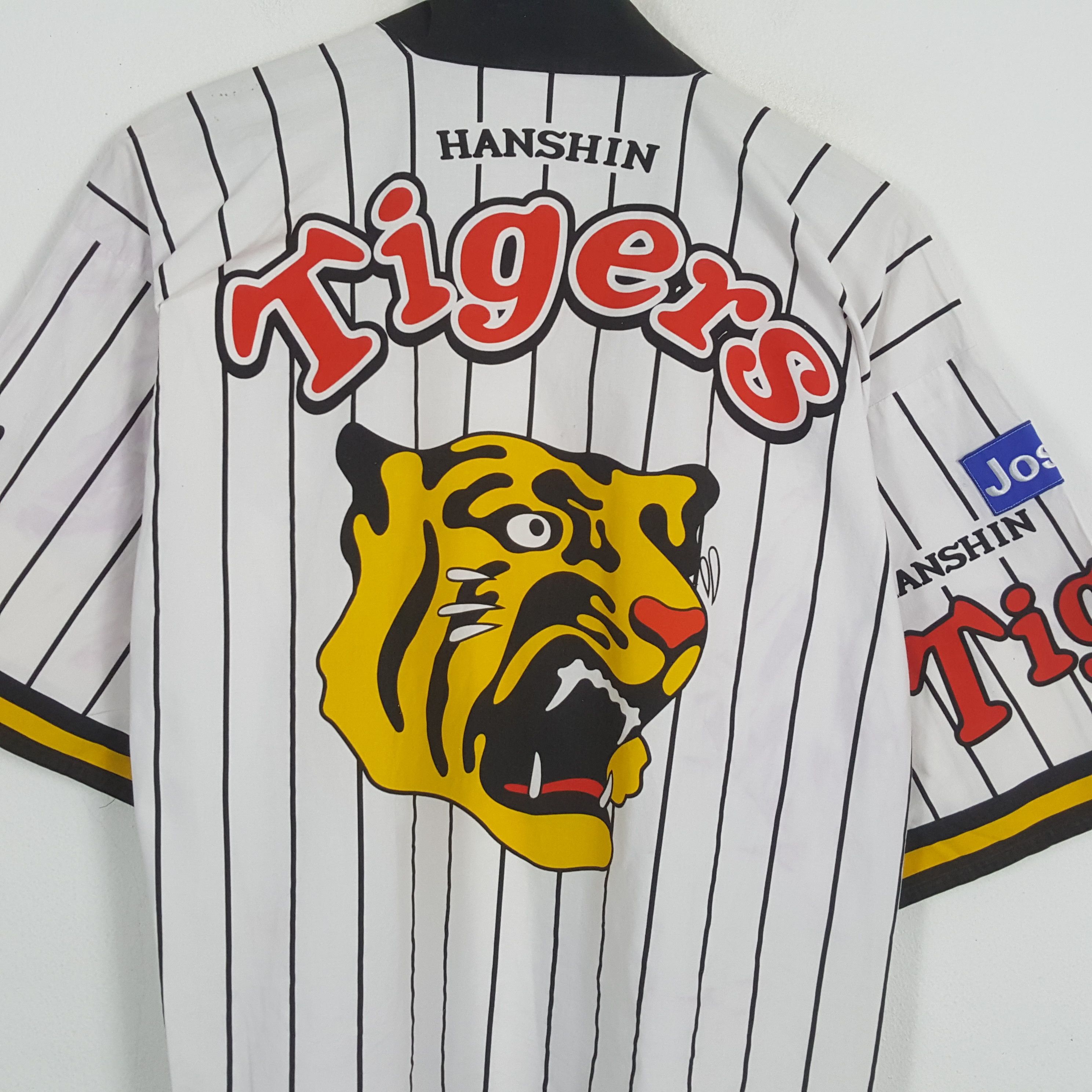 MLB × Vintage HANSHIN TIGERS MLB Japanese Baseball Team Kimono Jacket Size US L / EU 52-54 / 3 - 2 Thumbnail