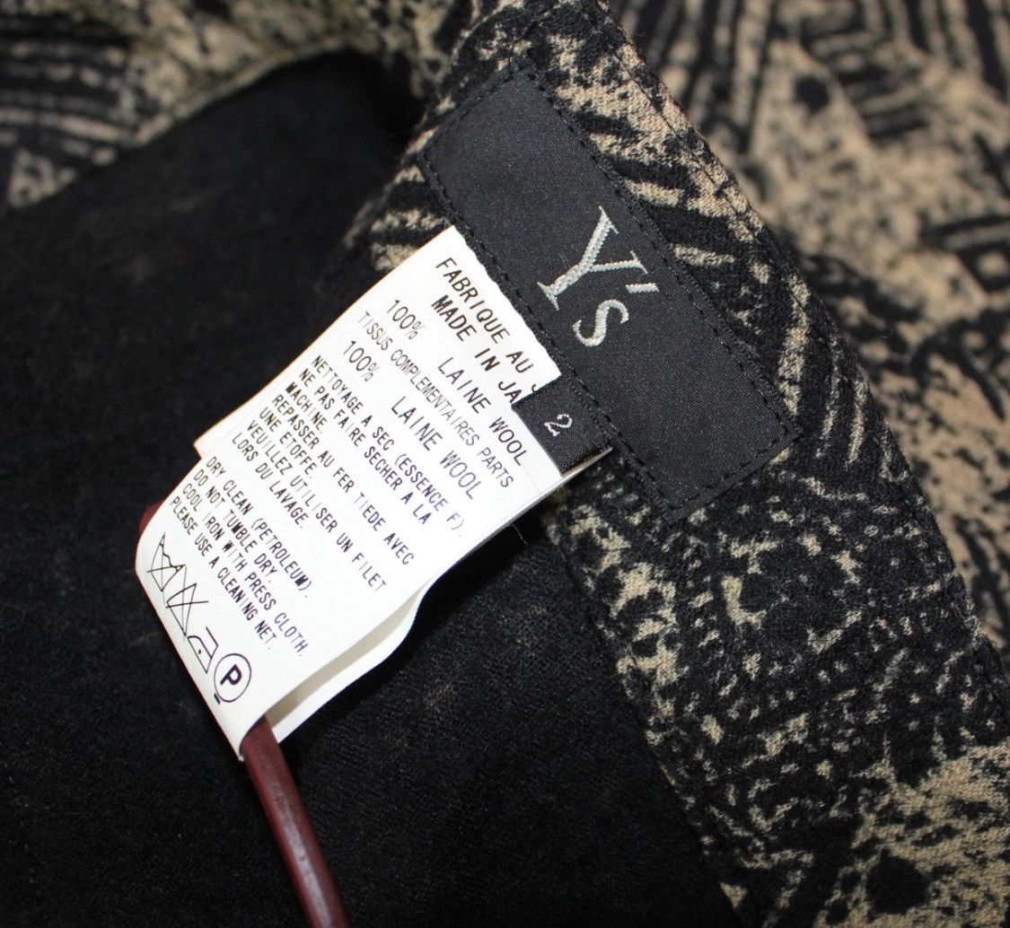 Y's [Y's by Yohji Yamamoto] Wool Wide Pants Size US 33 - 7 Thumbnail