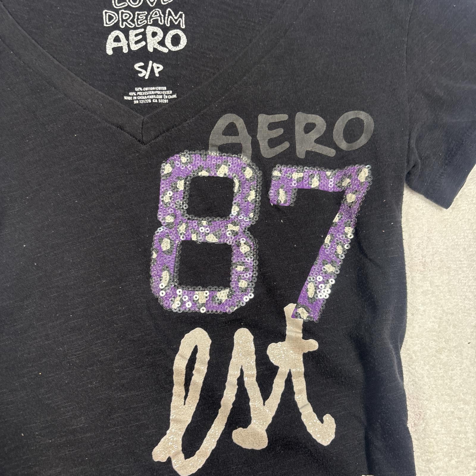 Aeropostale y2k aeropostale purple sequin t-shirt Size S / US 4 / IT 40 - 2 Thumbnail