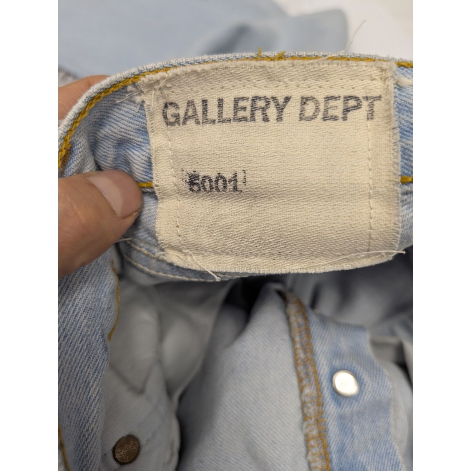 Gallery Dept. o1rshd1 Indigo Denim Jeans in Light Blue Size US 28 / EU 44 - 19 Thumbnail
