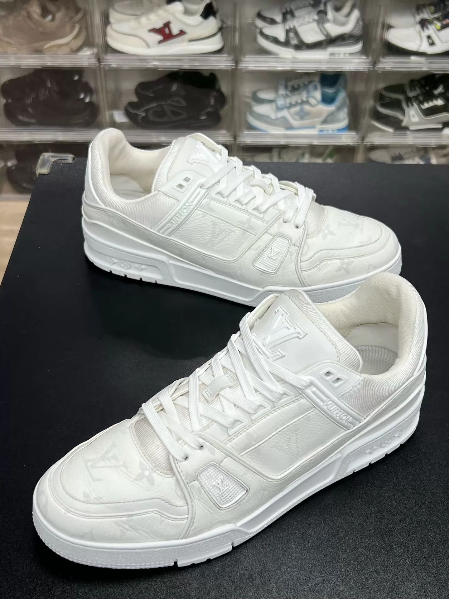 Louis Vuitton LV TRAINER White Floral Monogram UK9/43 Size US 10 / EU 43 - 1 Thumbnail