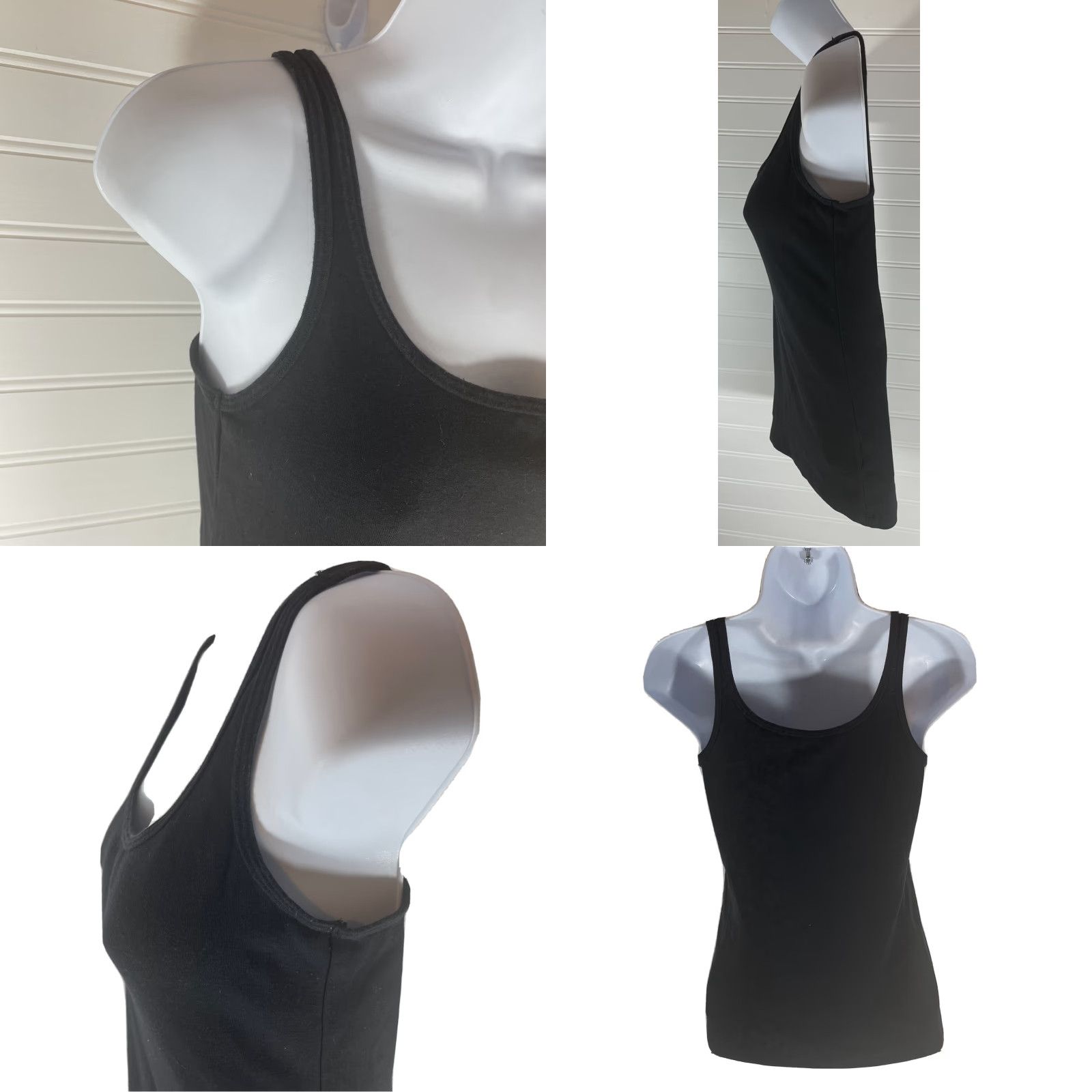 Old Navy VINTAGE? No. Old Navy Women Size Small Fitted Black Tank Top Size S / US 4 / IT 40 - 8 Thumbnail