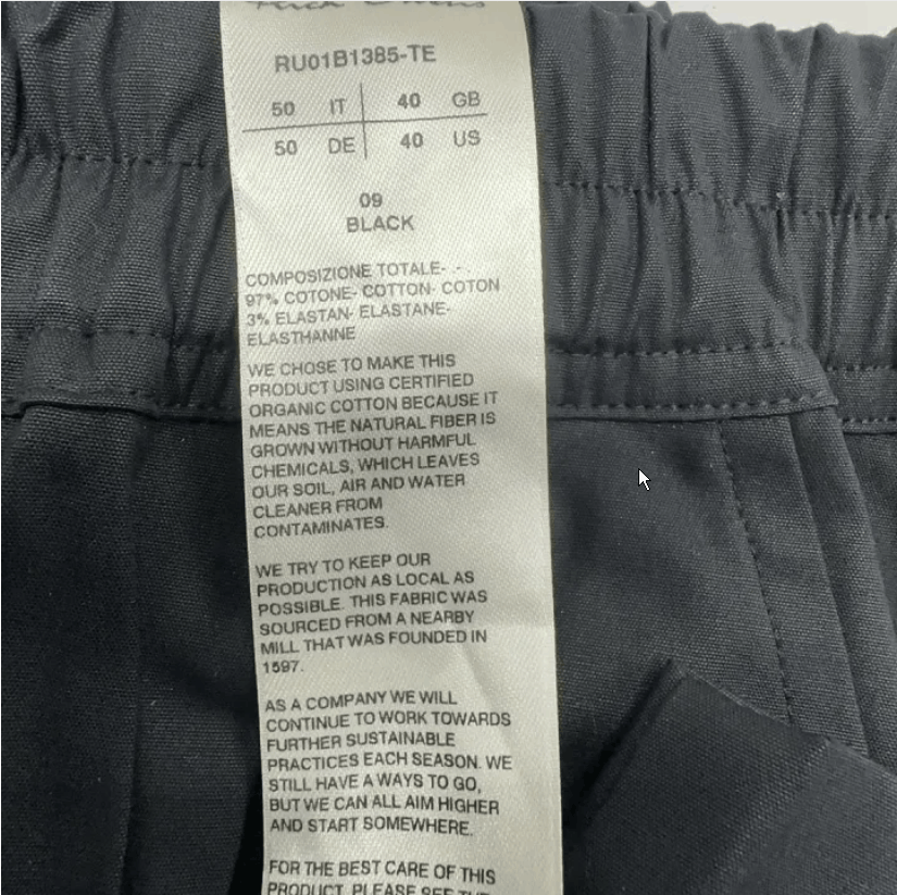 Rick Owens Rick Owens SS22 Black Drawstring Cropped Pants Men's 50 Size US 34 / EU 50 - 3 Thumbnail