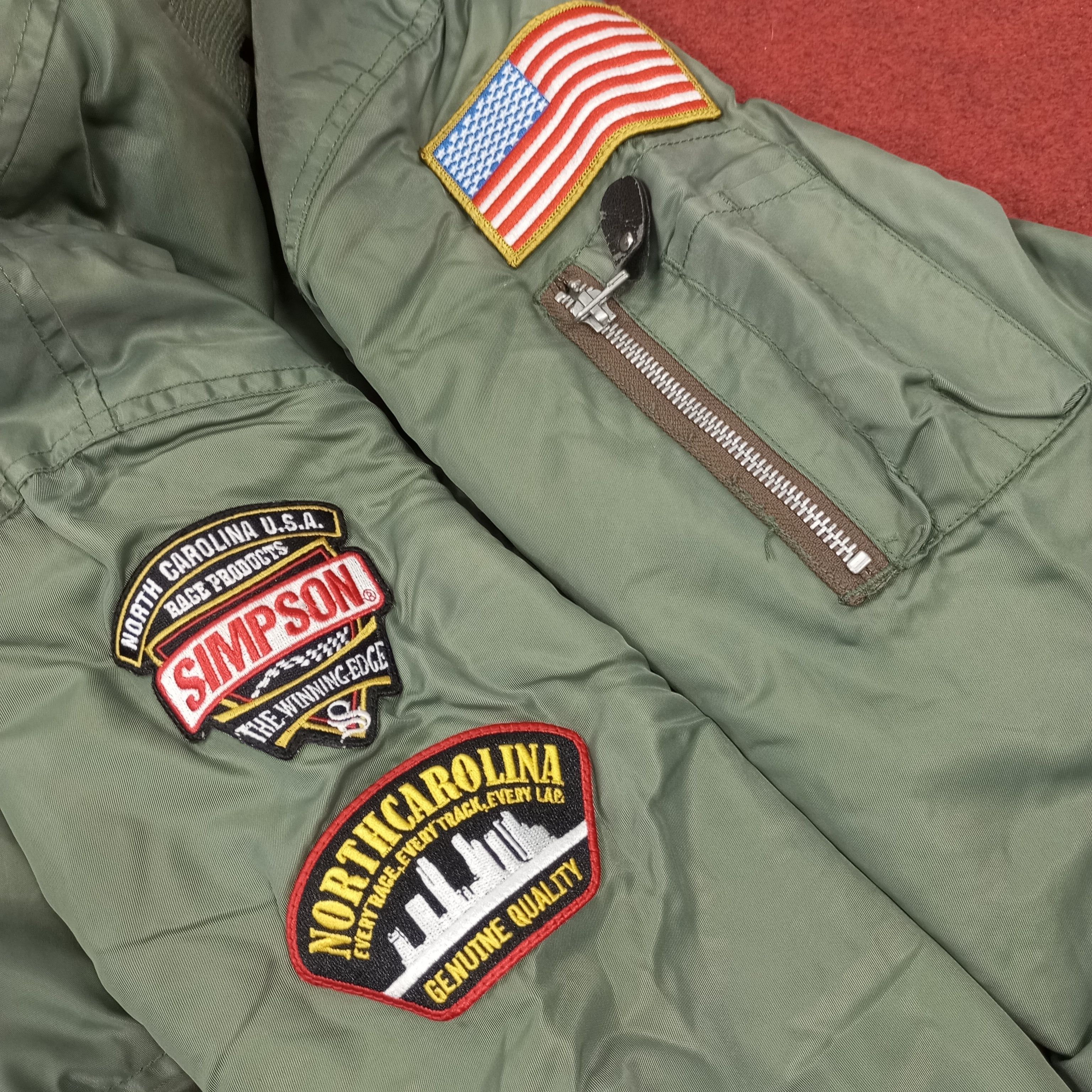 Vintage Simpson North Carolina USA Motorsports Style Jacket Size US L / EU 52-54 / 3 - 8 Thumbnail