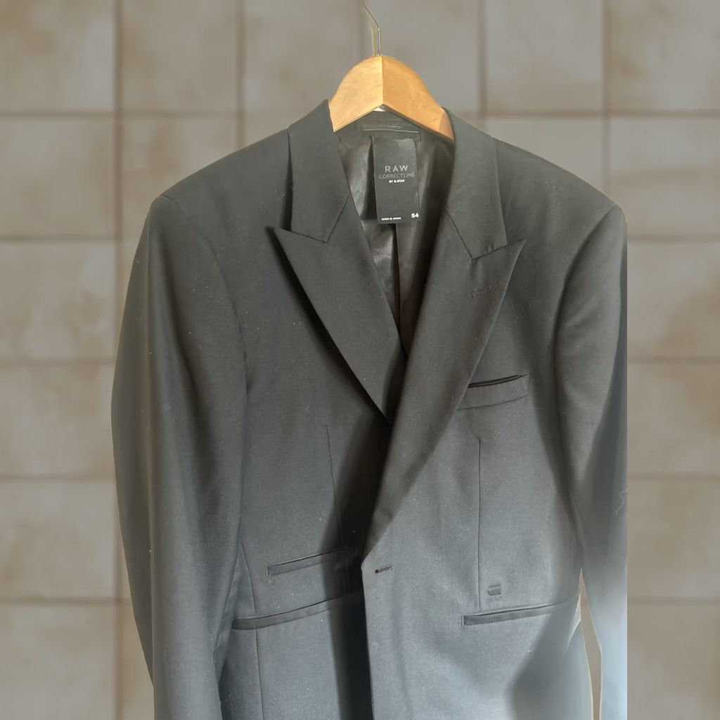 G-Star G-Star Correctline Blazer Blue Size 54 Men Regular Cotton Blend Stars Theme Blazer Mens Size 54R - 1 Thumbnail
