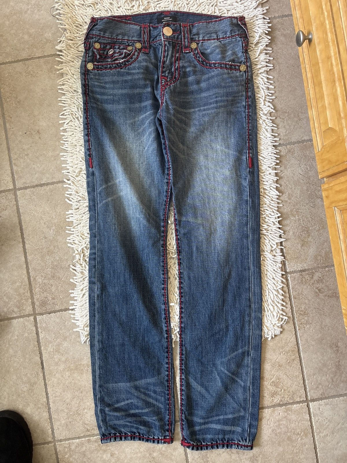 True Religion True Religion “Ricky” Red Stitching Size US 30 / EU 46 - 6 Thumbnail