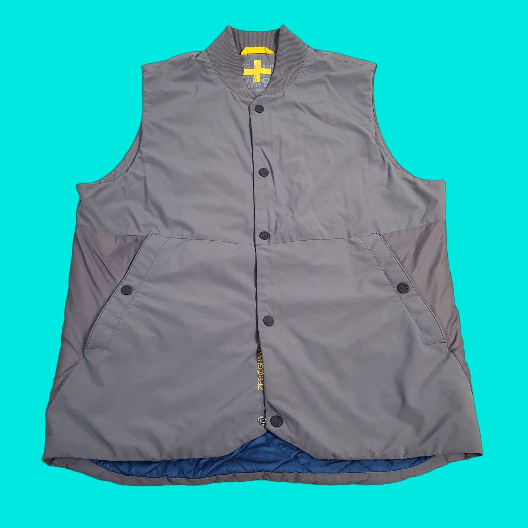 Mountain Hardwear VINTAGE Mountain Hardwear Vest Mens M Gray Jacket Puffer Quilt Lined Snap Size US M / EU 48-50 / 2 - 1 Thumbnail