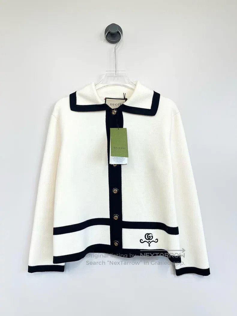 Gucci Gucci Black and white colour block double G embroidery log Size XS / US 0-2 / IT 36-38 - 1 Thumbnail