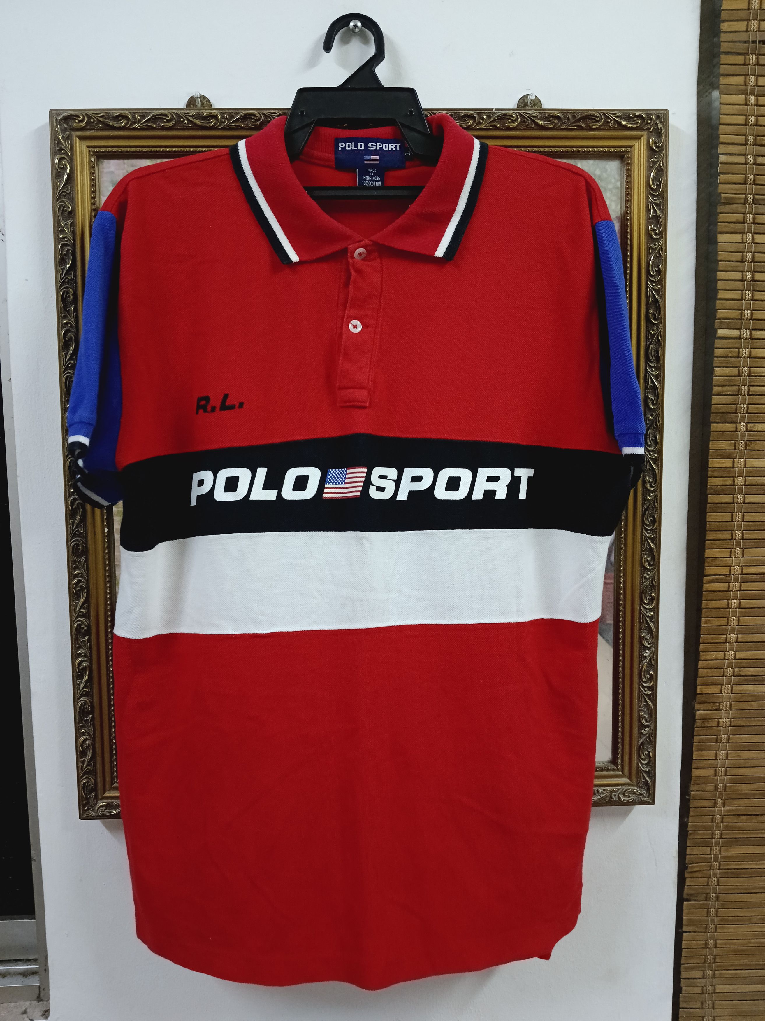 Polo Ralph Lauren × Ralph Lauren × Vintage 90s POLO SPORT MULTICOLOUR Size US L / EU 52-54 / 3 - 1 Thumbnail