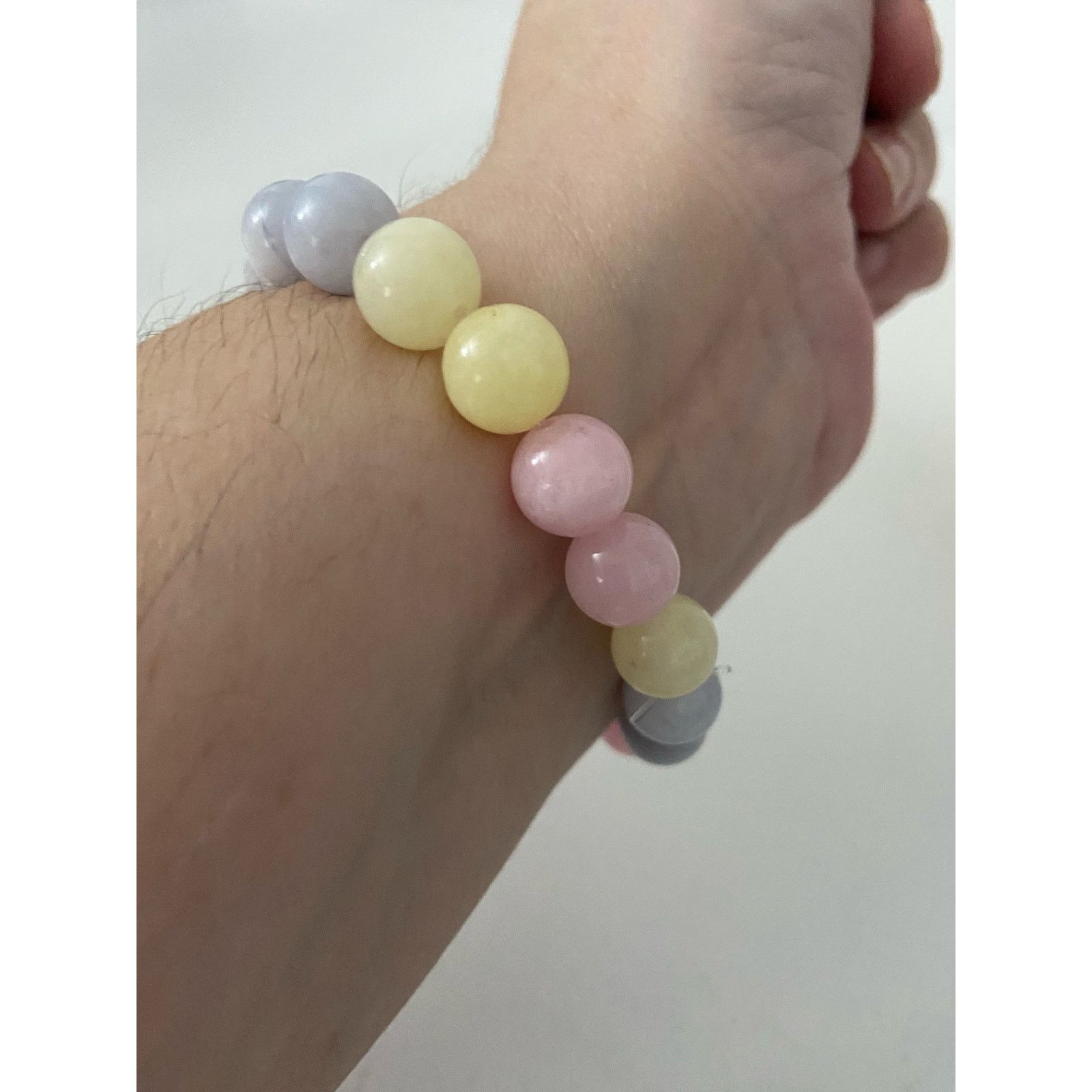 Handmade rainbow morganite bead bracelet Size ONE SIZE - 2 Thumbnail