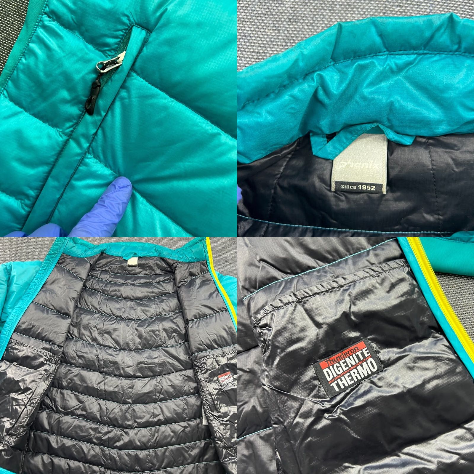 Altea Phenix Goose Down Mens Jacket Puffer Thermal Full Zip Casual Outdoor Blue XL Jacket Size US XL / EU 56 / 4 - 8 Thumbnail