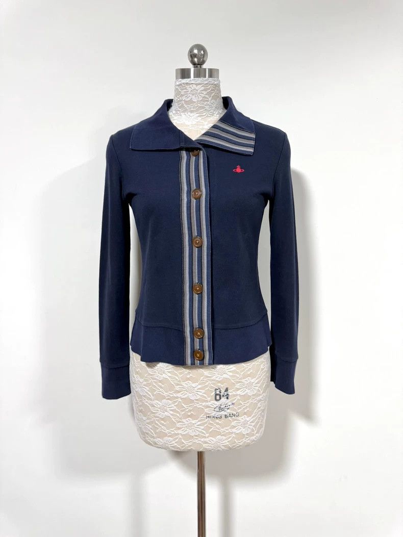 Vivienne Westwood Vivienne Westwood Striped Orb Embroidered Top - dmc Size US M / EU 48-50 / 2 - 1 Thumbnail