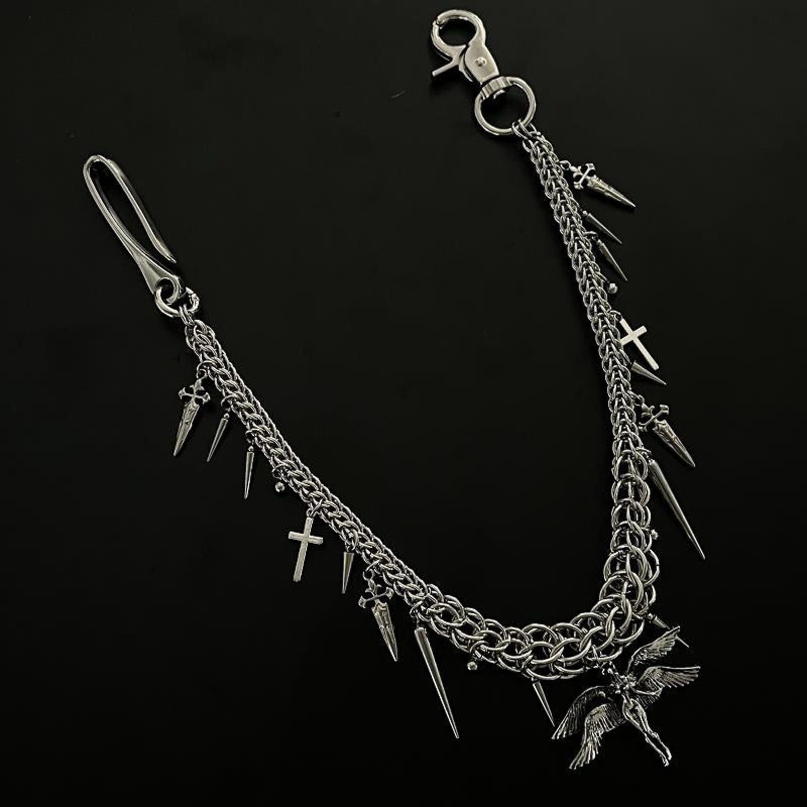 Jewelry Gothic Silver Wallet Chain Size ONE SIZE - 1 Thumbnail