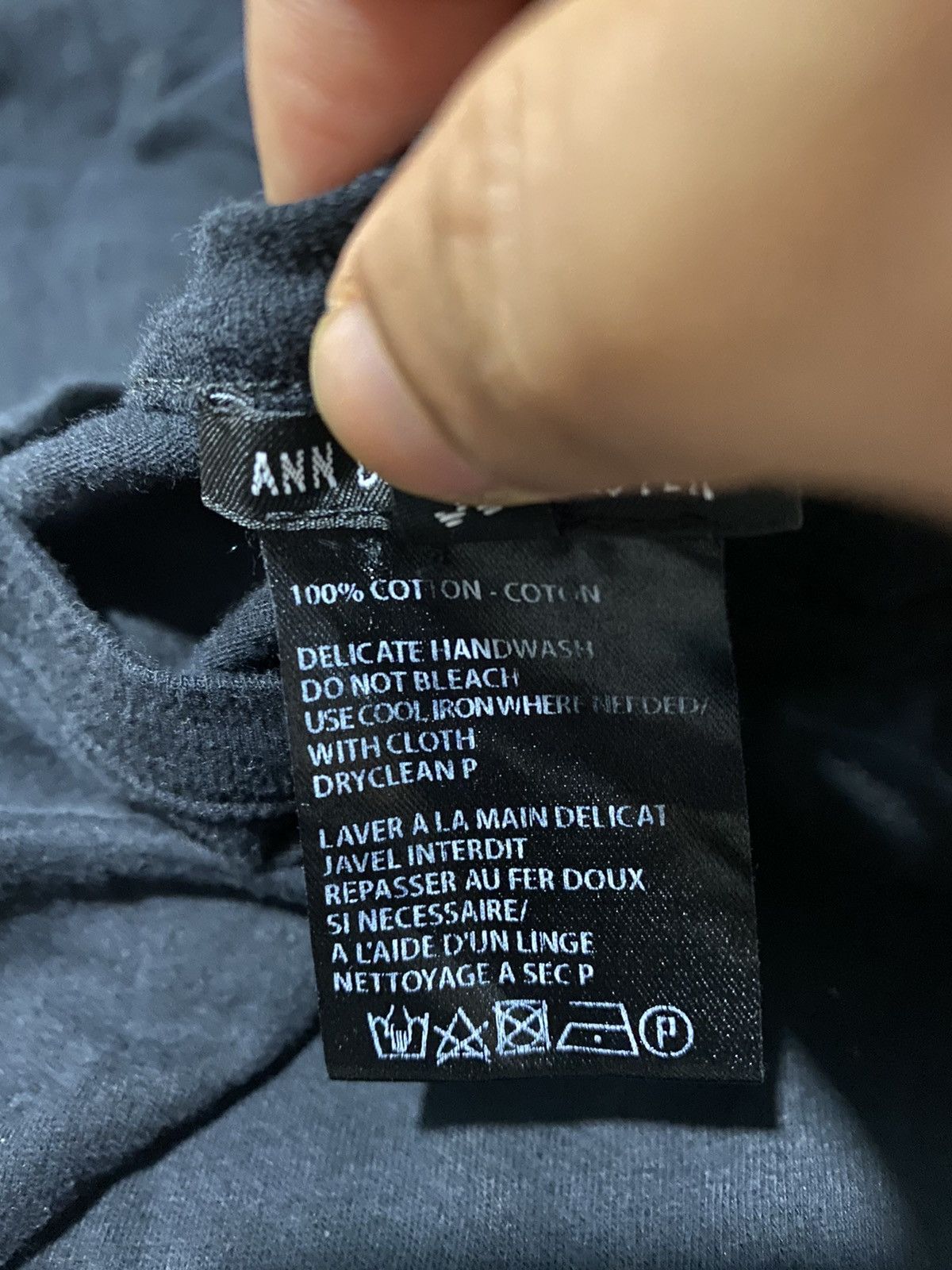 Ann Demeulemeester Ann Demeulemeester Black tee Size M / US 6-8 / IT 42-44 - 7 Thumbnail