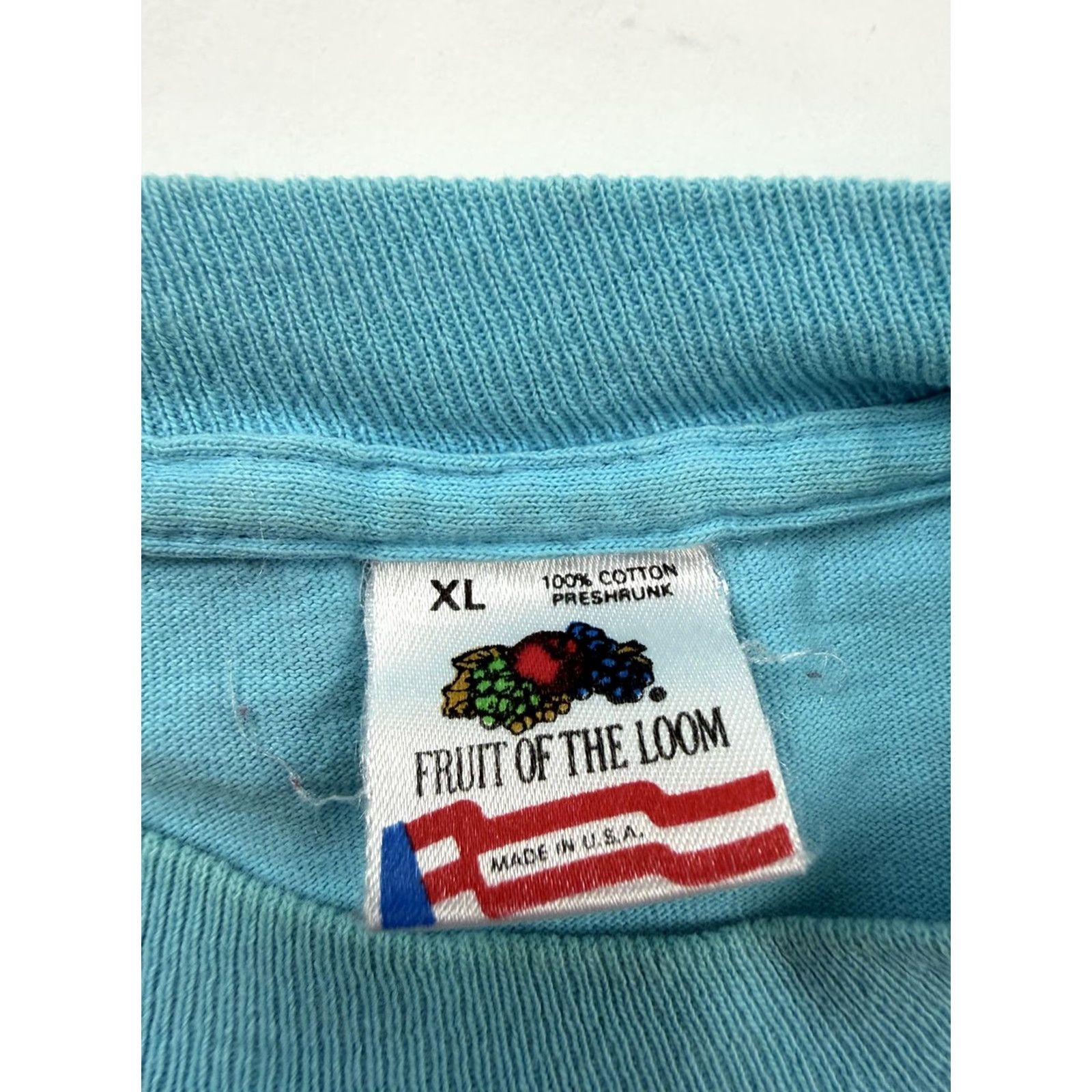 Fruit Of The Loom VINTAGE Fruit of the Loom Shirt Mens XL Blue SETAC 1991 Seattle Washington Orca Size US XL / EU 56 / 4 - 7 Thumbnail