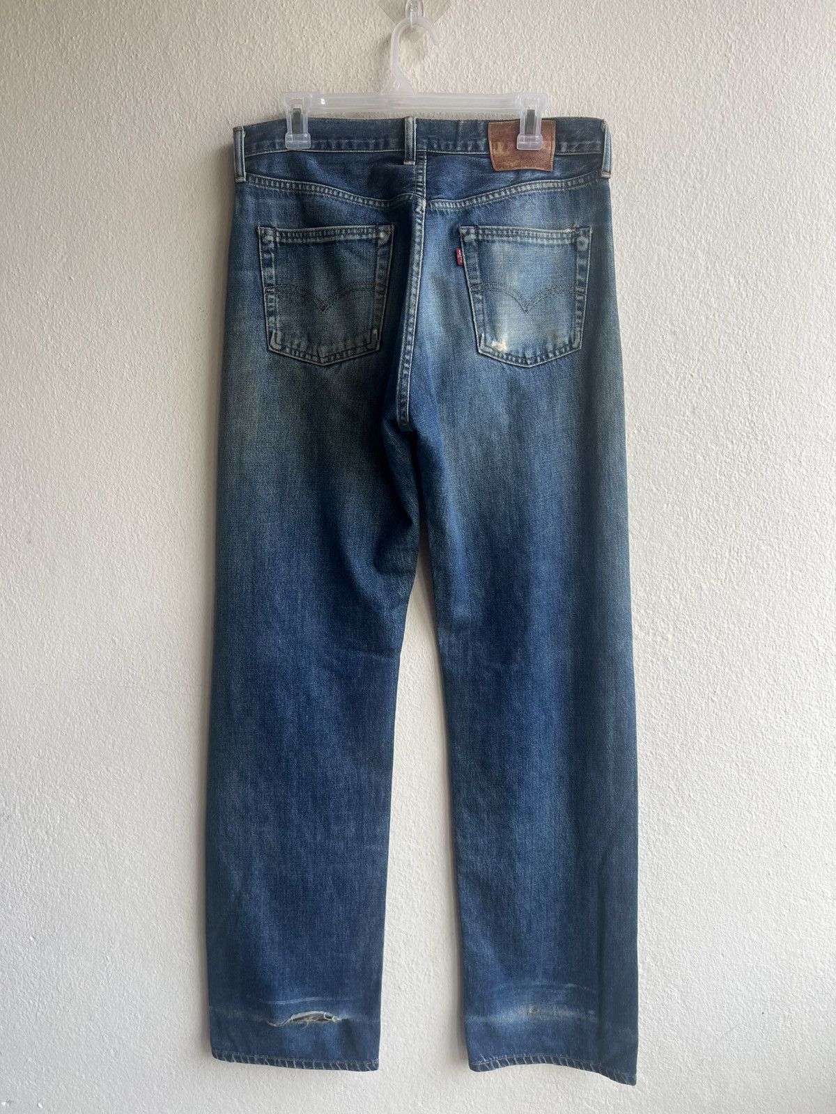 Levi's 90s Levi’s 503B XX Big E Distress Denim Selvedge Jeans Size US 32 / EU 48 - 2 Thumbnail