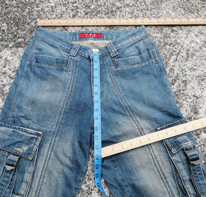 Japanese Brand T2X Cargo Denim Jeans Size US 28 / EU 44 - 4 Thumbnail