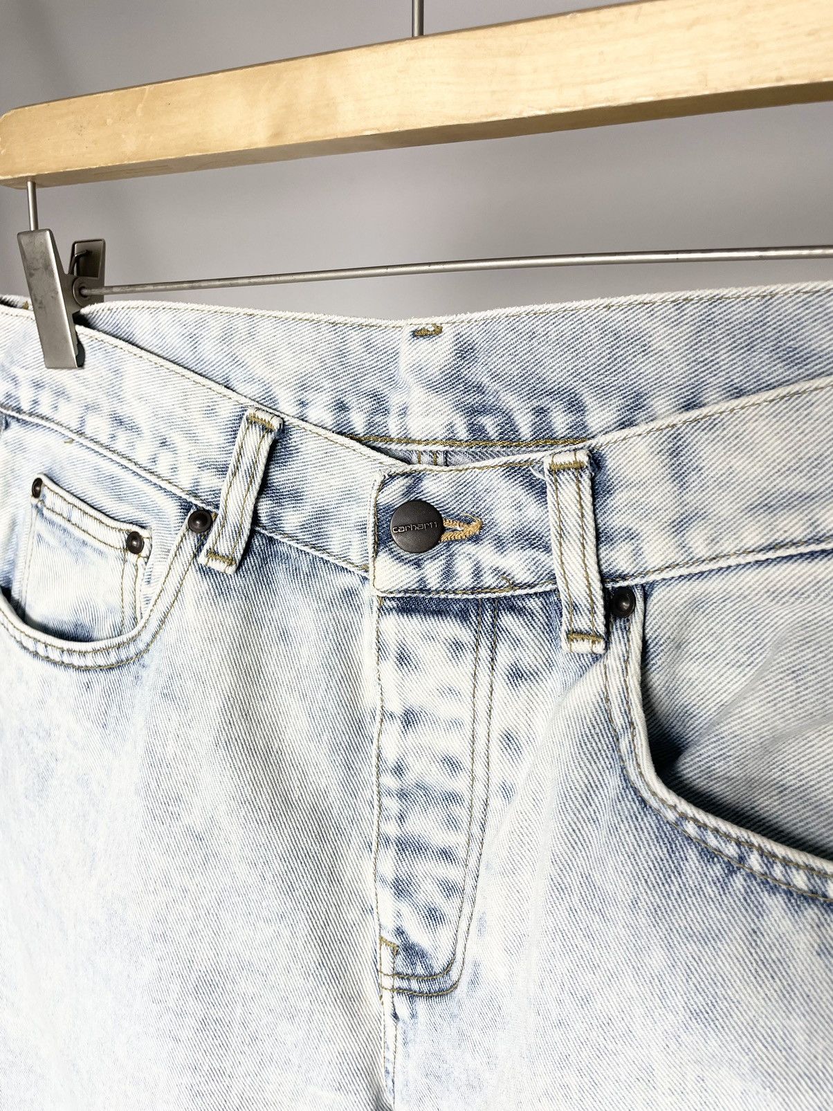 Carhartt Carhartt Newel Pant Vintage Light Blue Denim Jeans Size US 30 / EU 46 - 9 Thumbnail