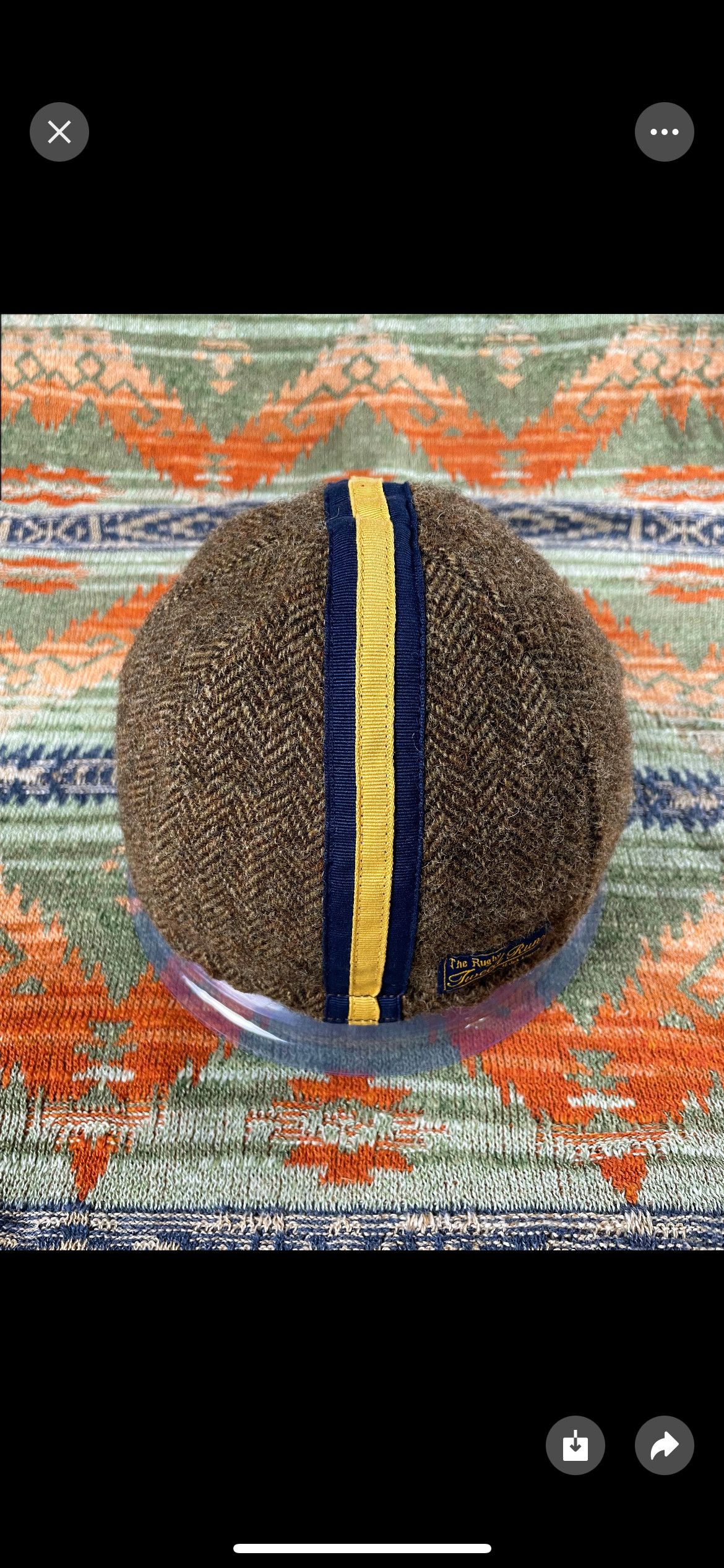 Ralph Lauren × Rugby Ralph Lauren Ralph Lauren Wool tweed Run Cycling Cap Limited Hat Size ONE SIZE - 4 Thumbnail