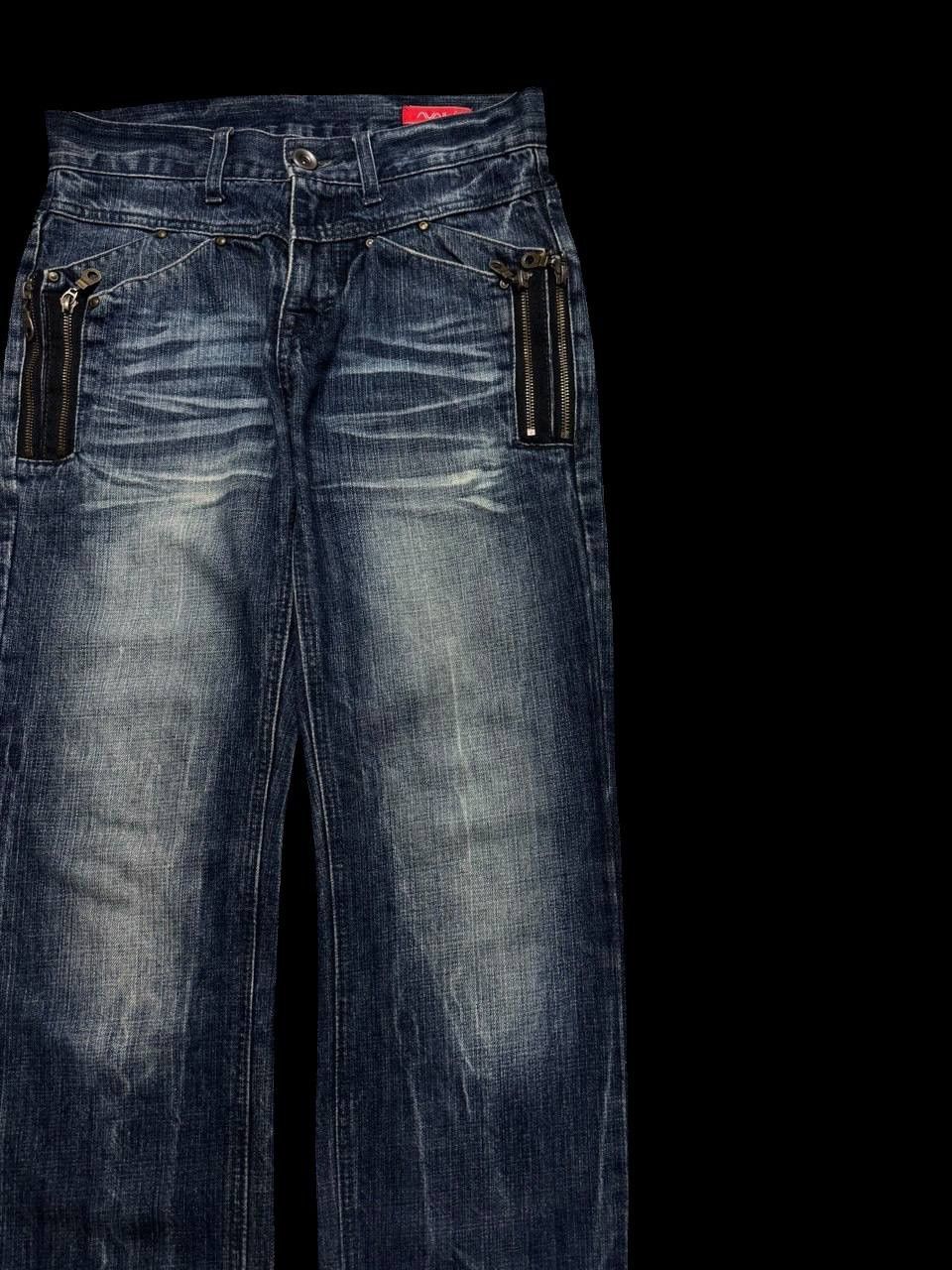 Other RARE Vintage Japanese Avail Jean Multizipper Pocket Mudwash Size US 29 - 5 Thumbnail