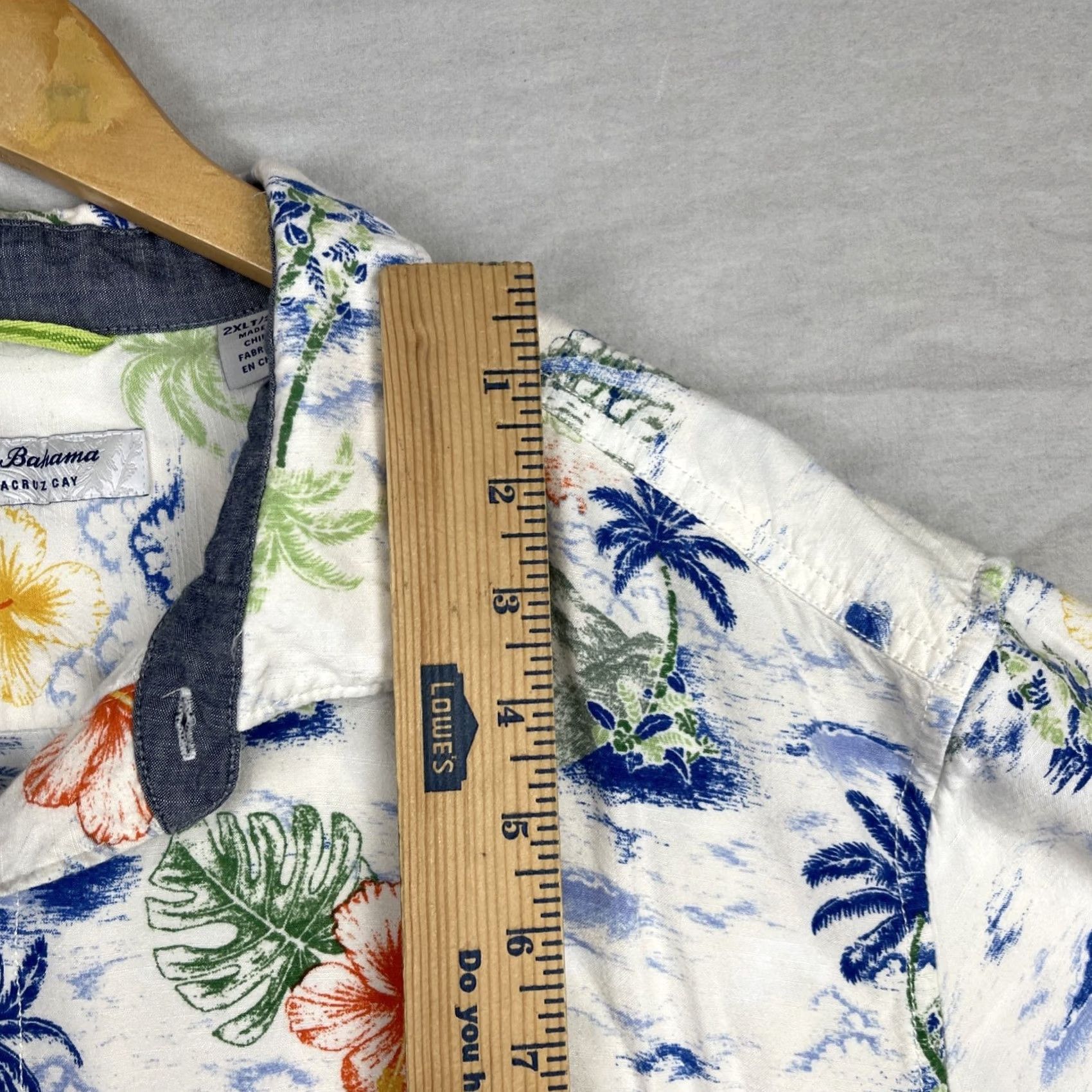 Tommy Bahama Tommy Bahama Shirt Mens 2XL Tall White The Veracruz Cay Hawaiian Tropical Beach Casual Short Sleeve Button-Up Collared Spread Vintage No Size US XXL / EU 58 / 5 - 7 Thumbnail