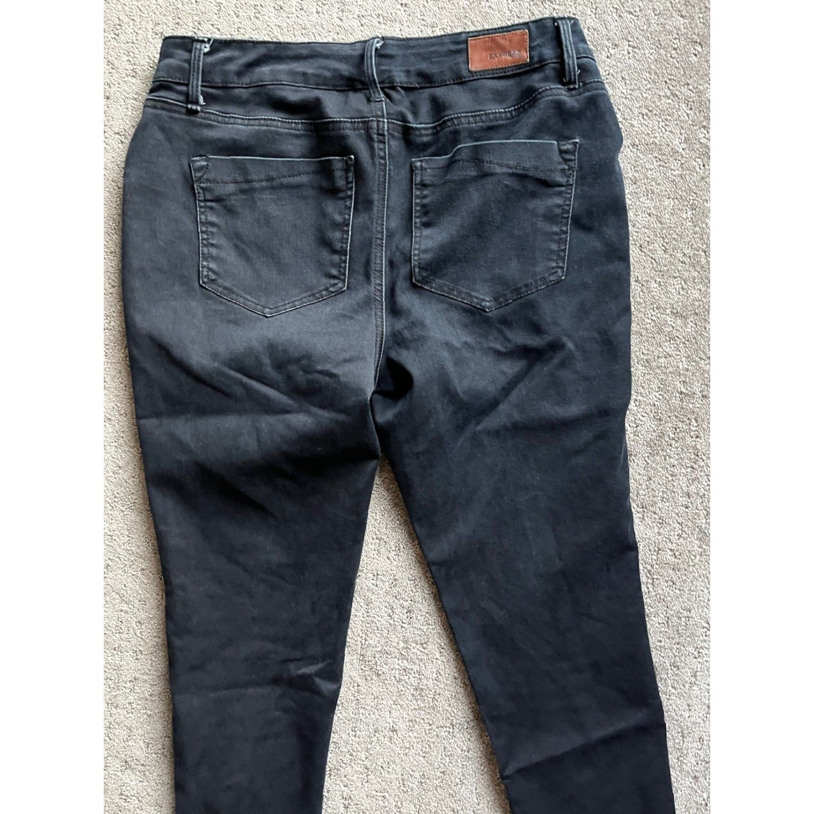 Express VINTAGE Express Stella Cotton Blend Jean Leggings Women's Size 8 Cropped Denim Blue Easy Care Size 30" / US 8 / IT 44 - 4 Thumbnail