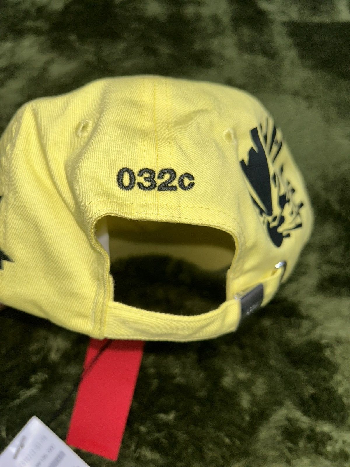 032c 032c logo embroidery warning cap yellow Size ONE SIZE - 3 Thumbnail