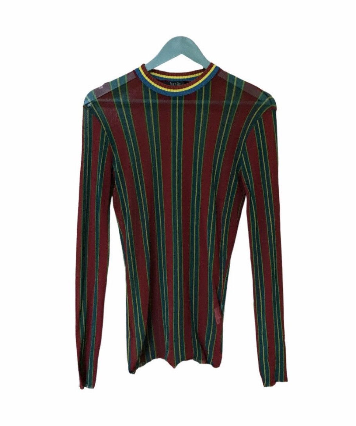 Jean Paul Gaultier Jean Paul Gaultier Maille Mesh Striped Down Size M / US 6-8 / IT 42-44 - 1 Thumbnail