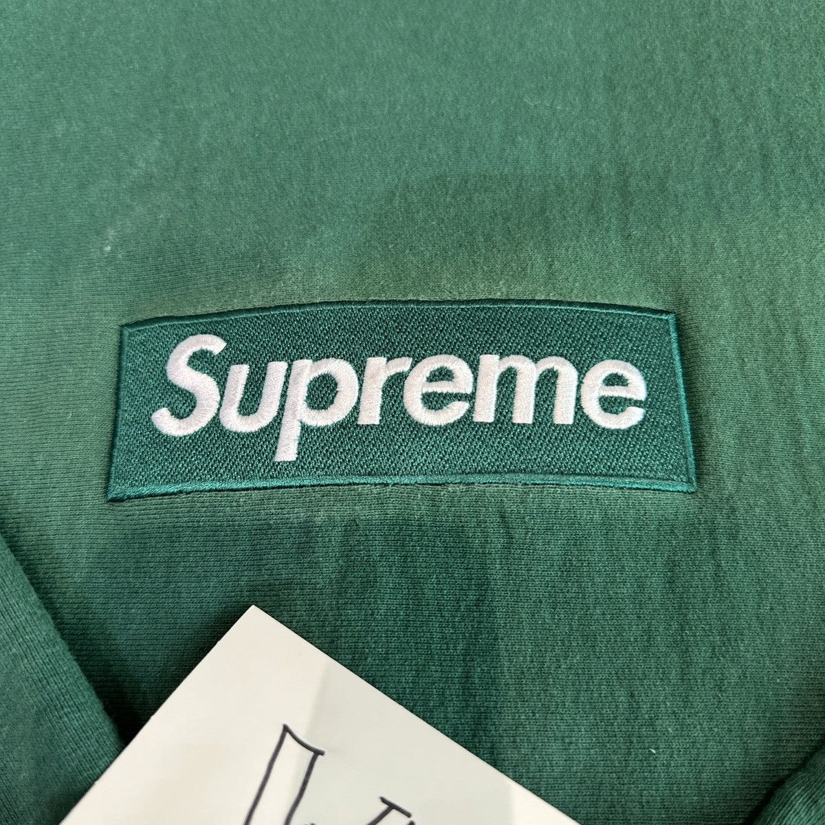 Supreme Supreme Green box logo crewneck Size US L / EU 52-54 / 3 - 2 Thumbnail