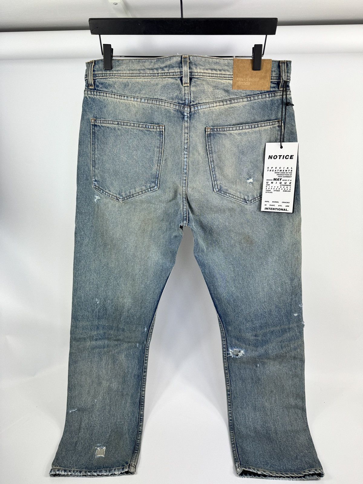 Enfants Riches Deprimes STRAIGHT LEG JEANS ANTIQUE LIGHT BLUE Size US 34 / EU 50 - 2 Thumbnail