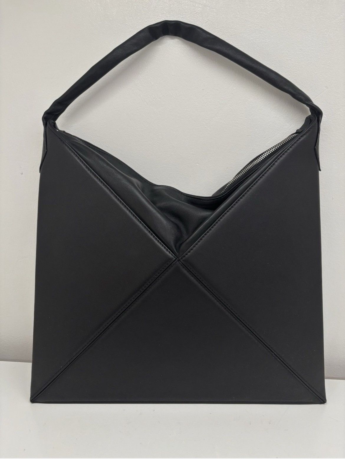 Other Mlouye Black Genuine Leather Hobo Flex Origami Bag Size ONE SIZE - 4 Thumbnail