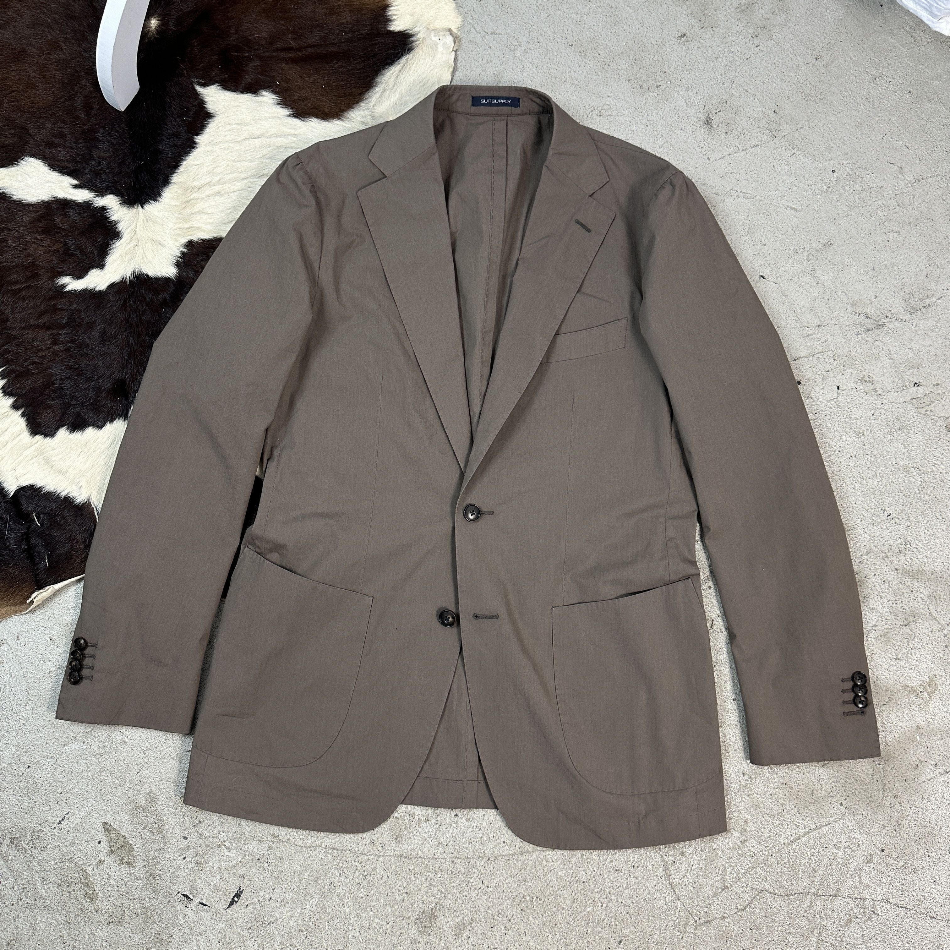 Suitsupply × Vintage Casual Vintage Y2K Archive Suitsupply Lazio Cotton Jacket Size 50S - 2 Thumbnail