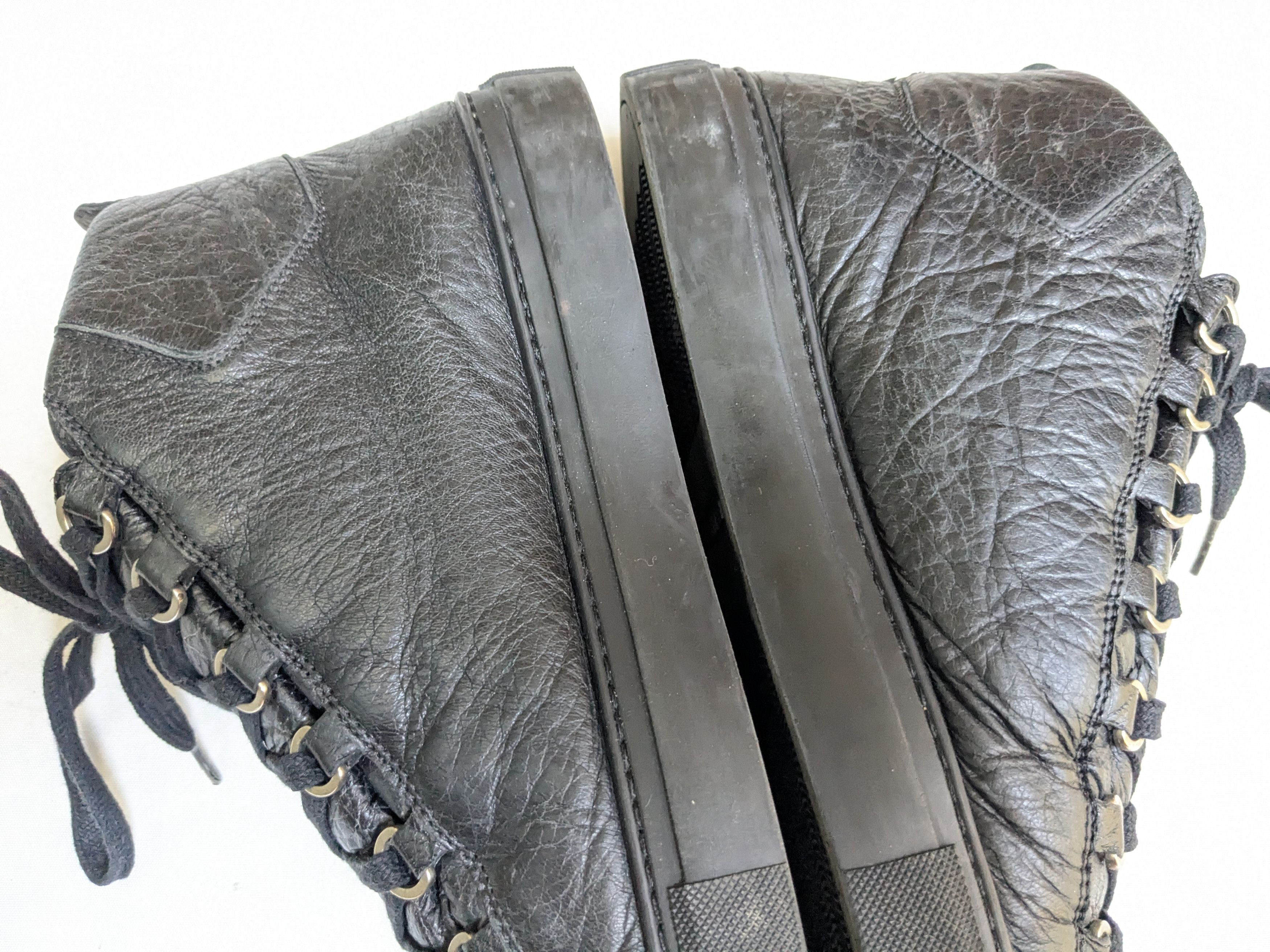 Balenciaga Balenciaga Arena High top in Black 10 leather Size US 10 / EU 43 - 10 Thumbnail