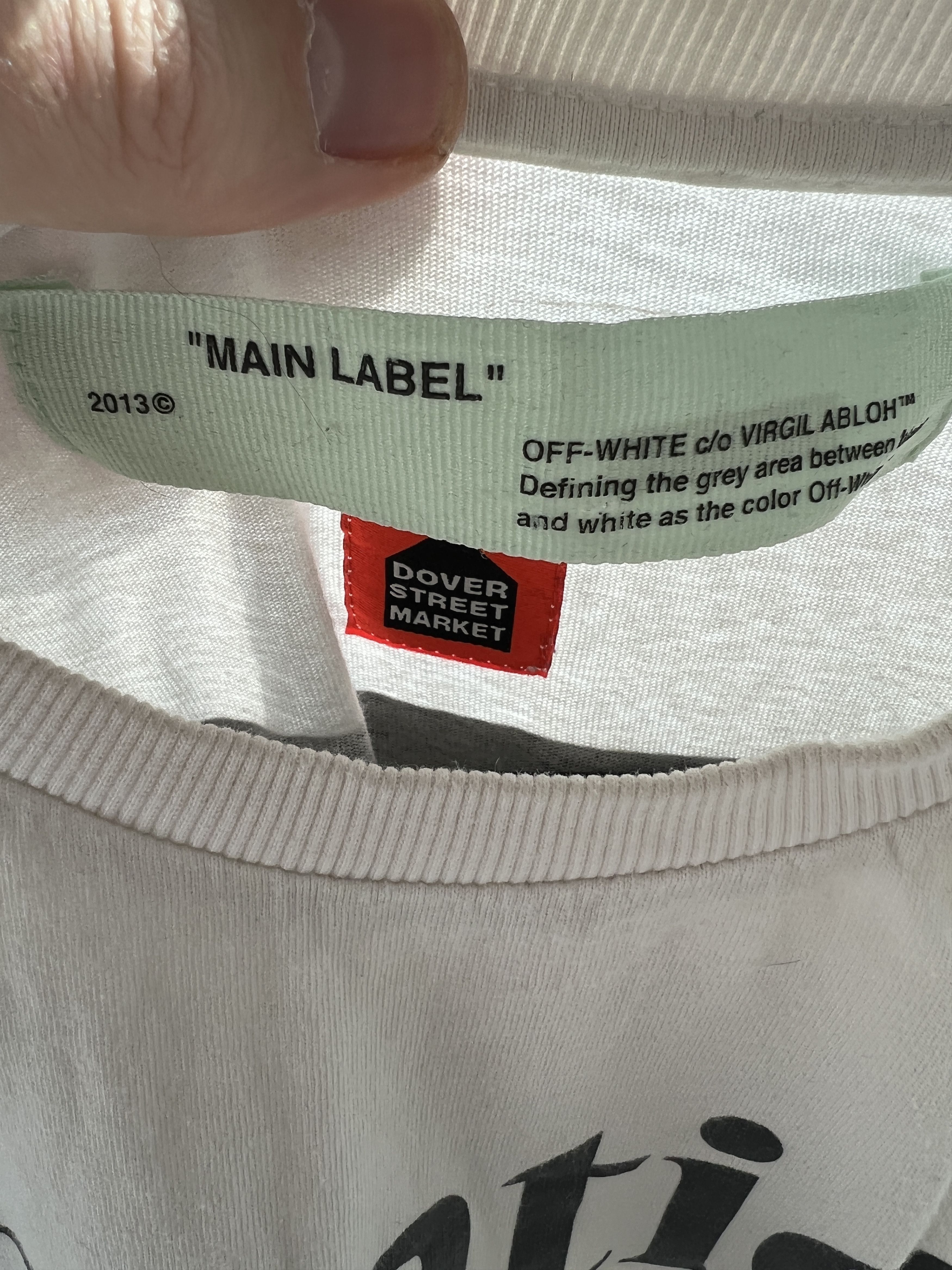 Dover Street Market × Off-White Off-White Dover Street Market Tee Shirt White Size US M / EU 48-50 / 2 - 3 Thumbnail
