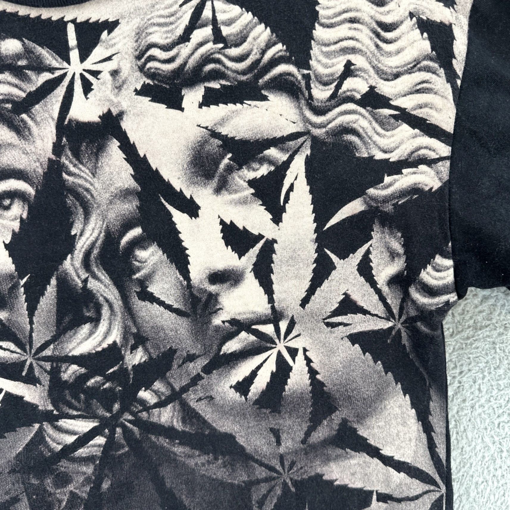 Vintage MNWKA Mishka NYC Men’s T-Shirt Black Graphic Print Cannabis Art Crew Neck Short Sleeve Size S Mens Size US S / EU 44-46 / 1 - 6 Thumbnail