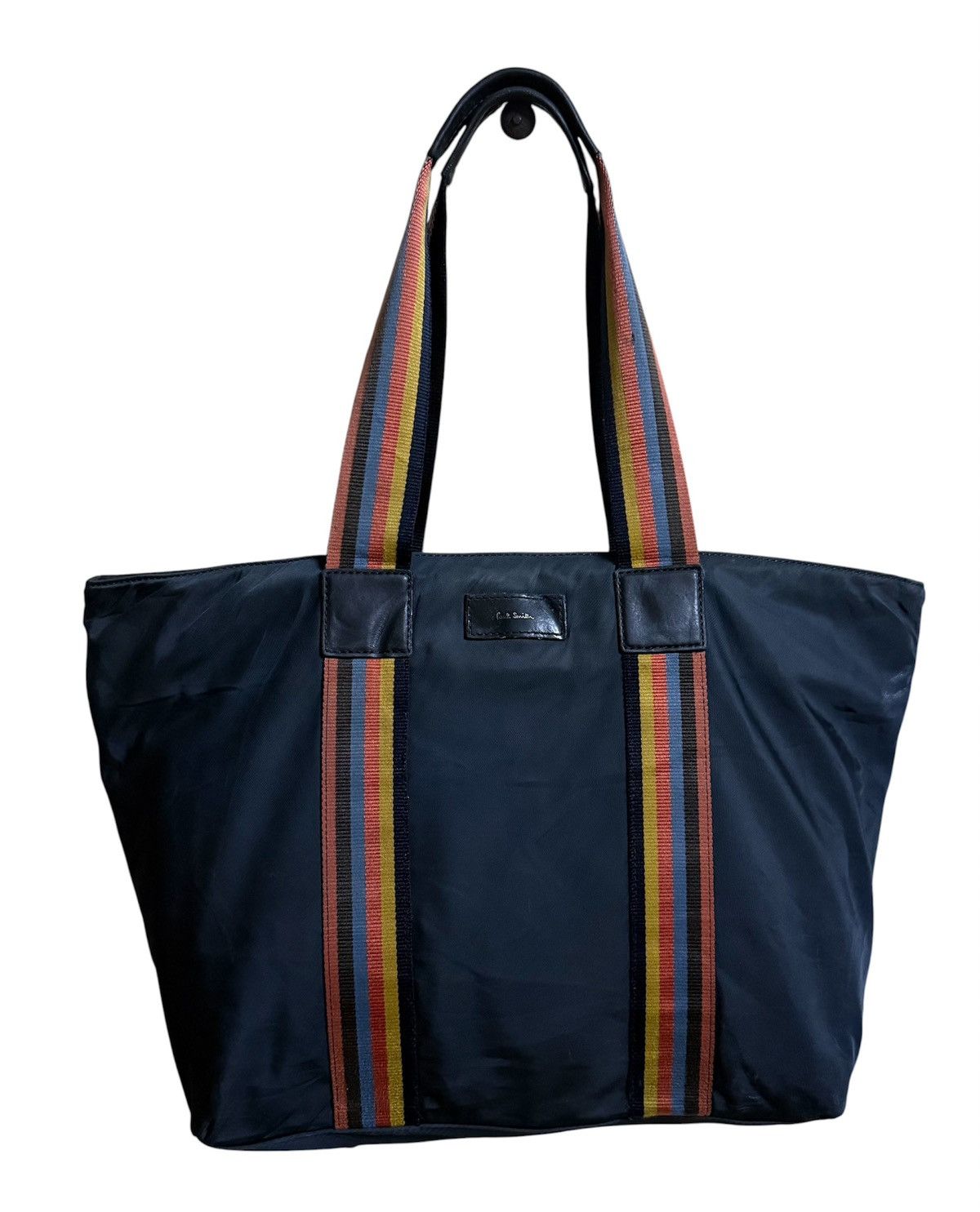 Paul Smith Paul Smith Navy Blue Nylon Leather Totes Bag Size ONE SIZE - 2 Thumbnail