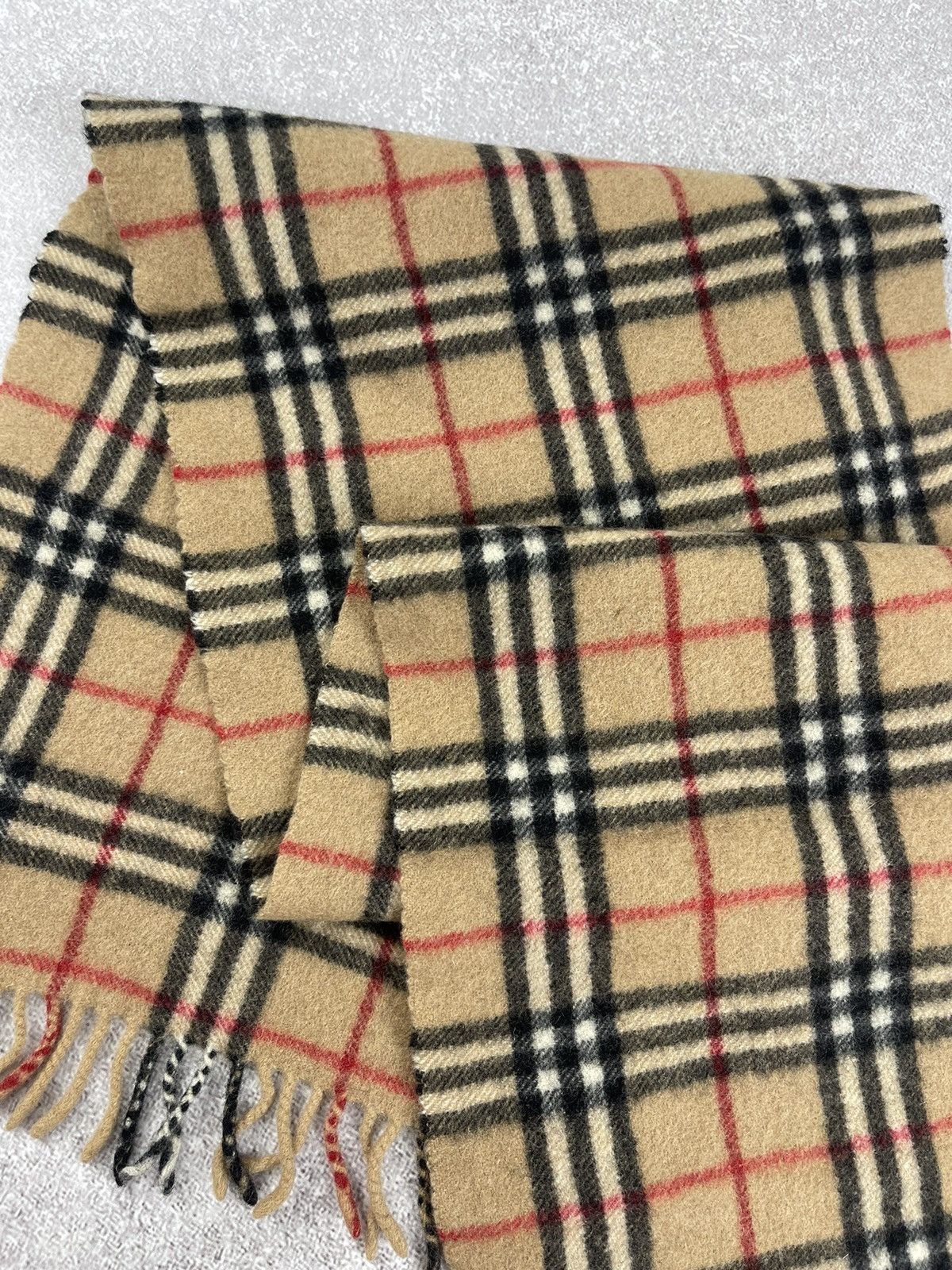 Burberry × Vintage Vintage Burberry Cashmere/Wool Scarf Muffler Novachek OS Size ONE SIZE - 2 Thumbnail