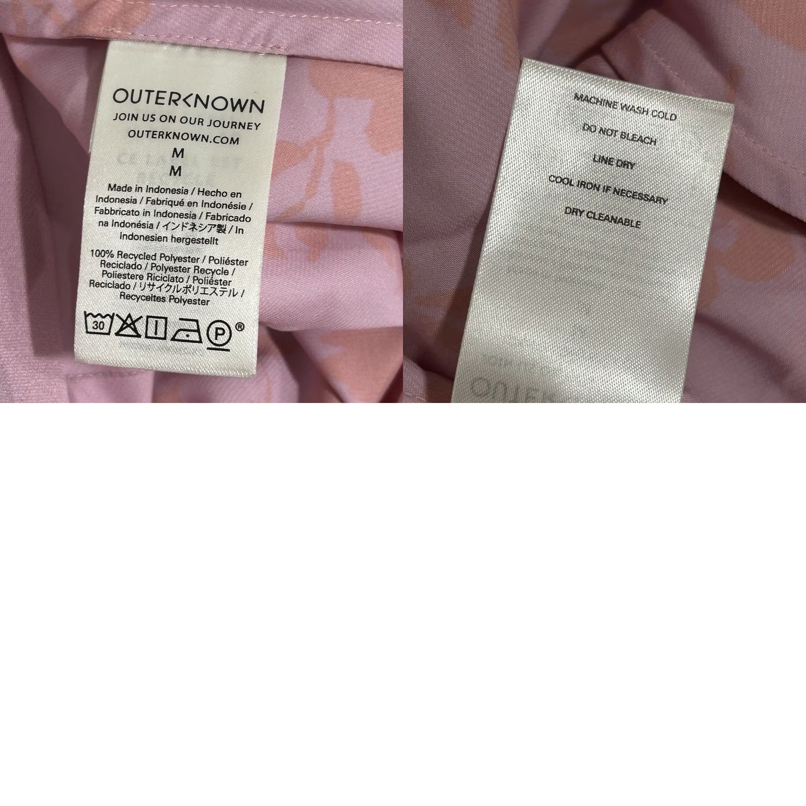 Outerknown Outerknown Skirt Womens M Pink Floral Print Midi Length Women Size 32" / US 10 / IT 46 - 8 Thumbnail