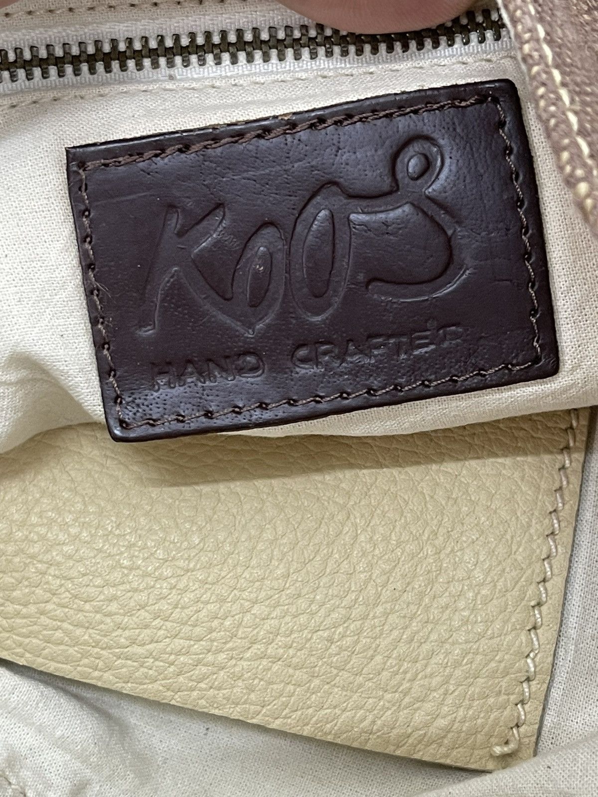 Handmade Leather Cross Body Bag Koos Handcraft Woven Cotton 2🟩 Size ONE SIZE - 13 Thumbnail