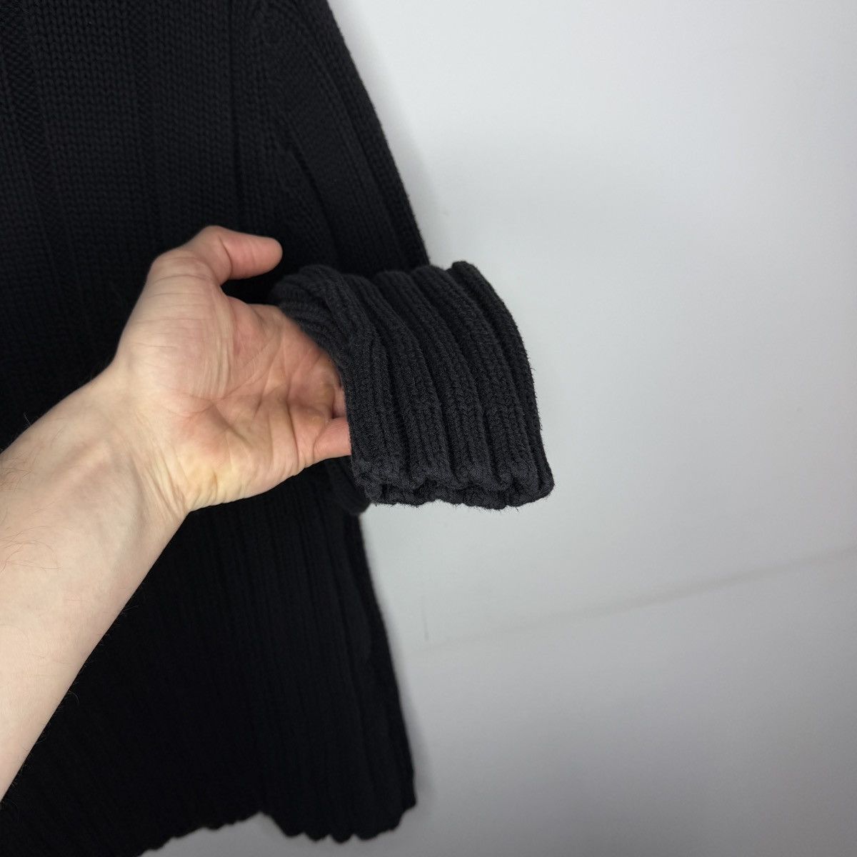 Yves Saint Laurent Thick YSL Sweater Turtleneck Black Yves Saint Vintage Paris Size US L / EU 52-54 / 3 - 8 Thumbnail