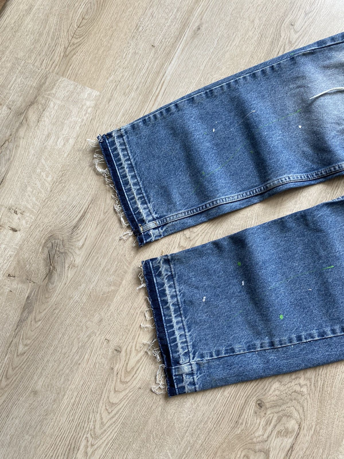 Hysteric Glamour × Le Grande Bleu (L.G.B.) × Vintage Vintage Distressed Jeans Patchwork Faded Japanese Rare Y2K Size US 32 / EU 48 - 6 Thumbnail