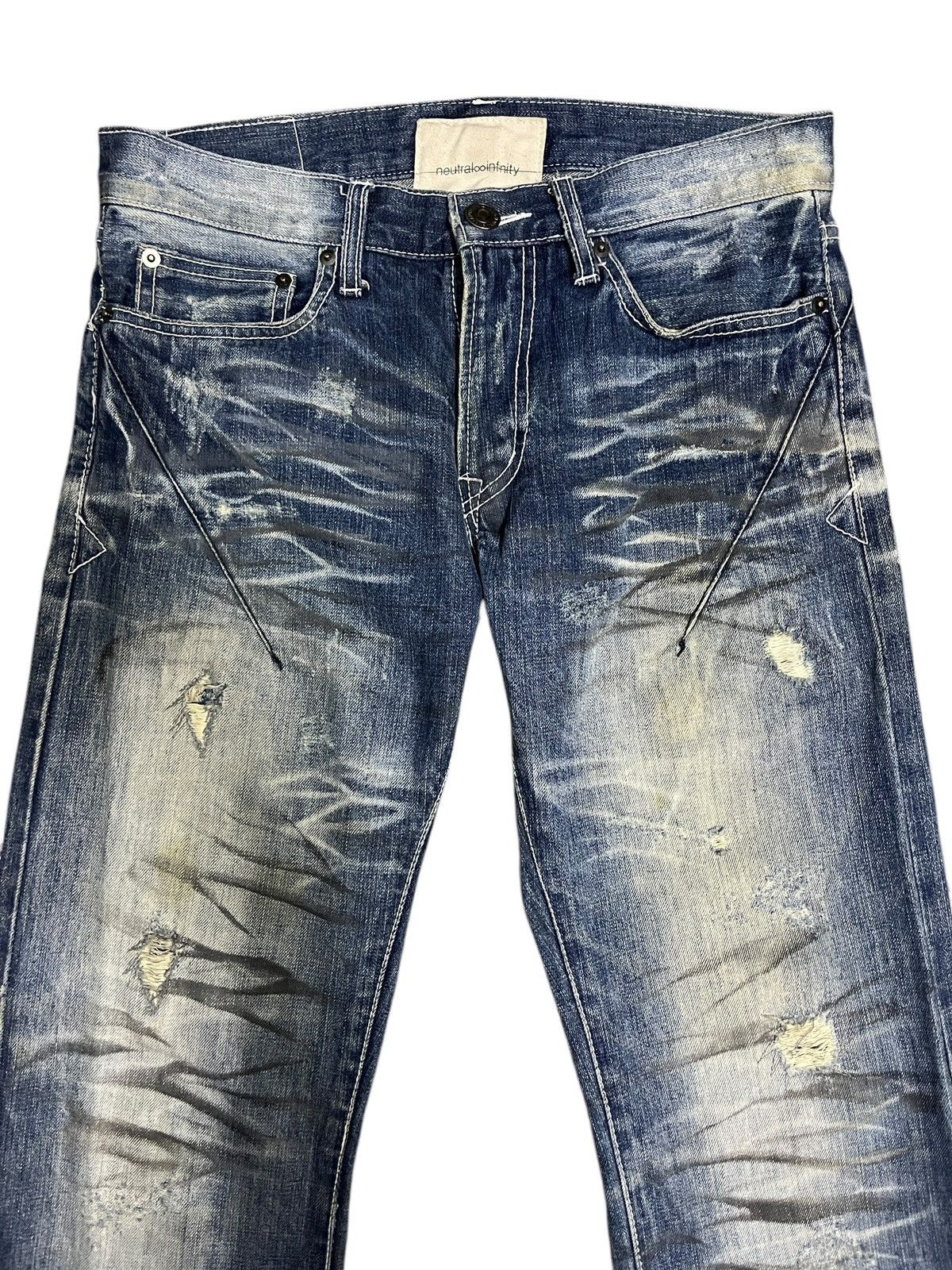 Neutral Infinity Clawmark Seditionaries Distressed Denim