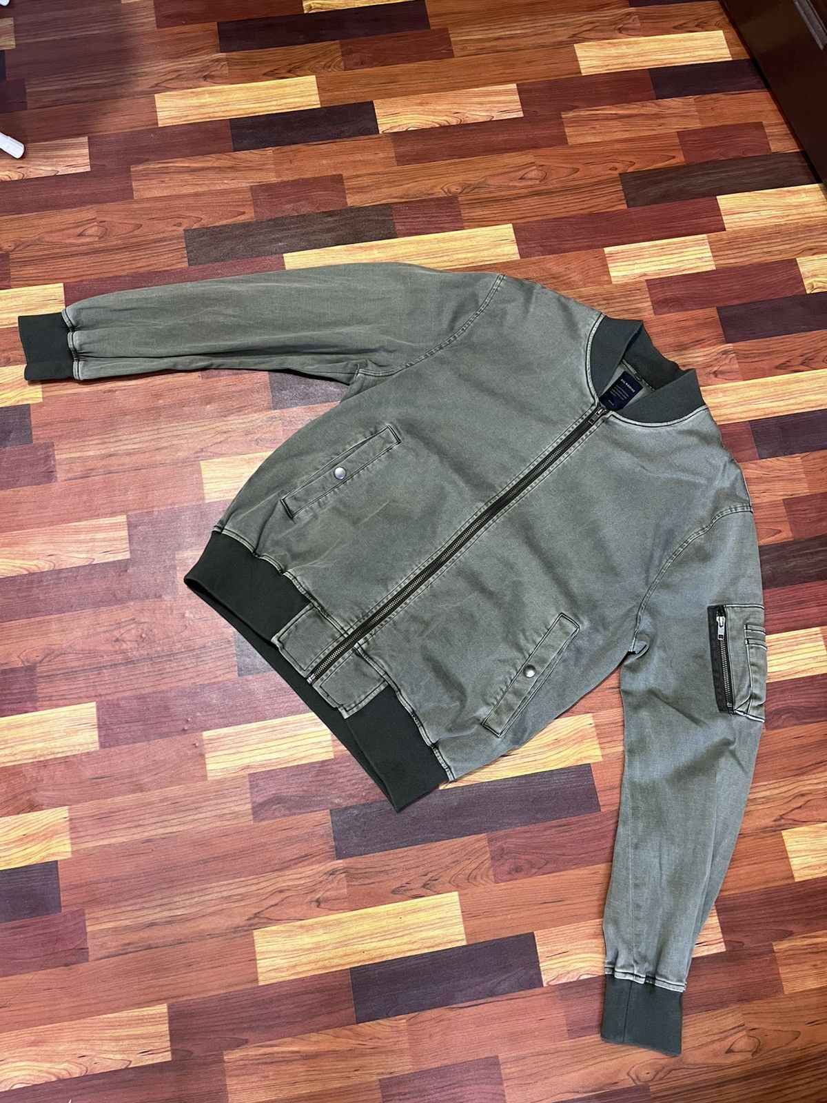 Japanese Brand Rag Machine Vintage Wash MA-1 Bomber Jacket Size US M / EU 48-50 / 2 - 14 Thumbnail
